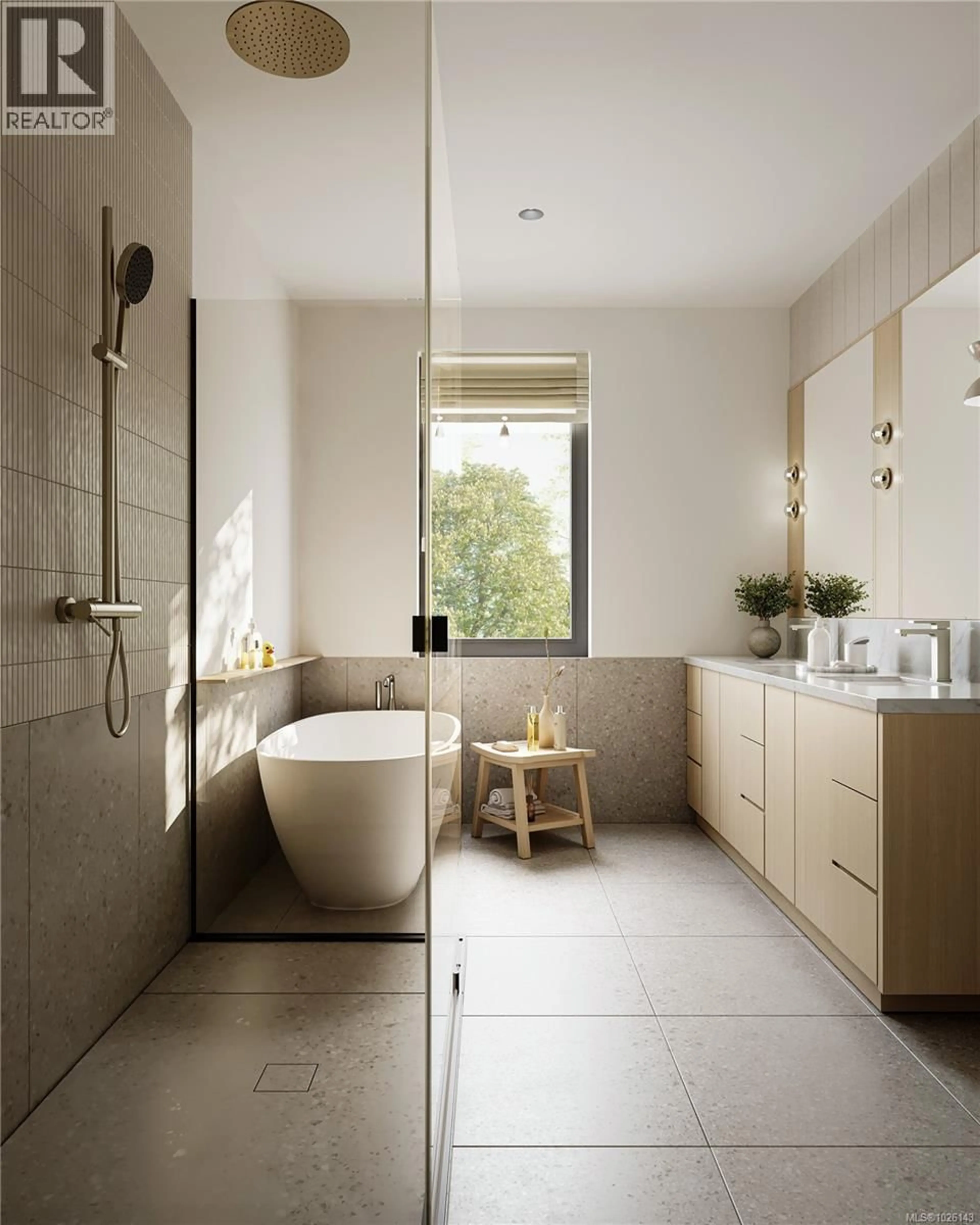 Contemporary bathroom, ceramic/tile floor for 4 - 1118 MUNRO STREET, Esquimalt British Columbia V9A5P1