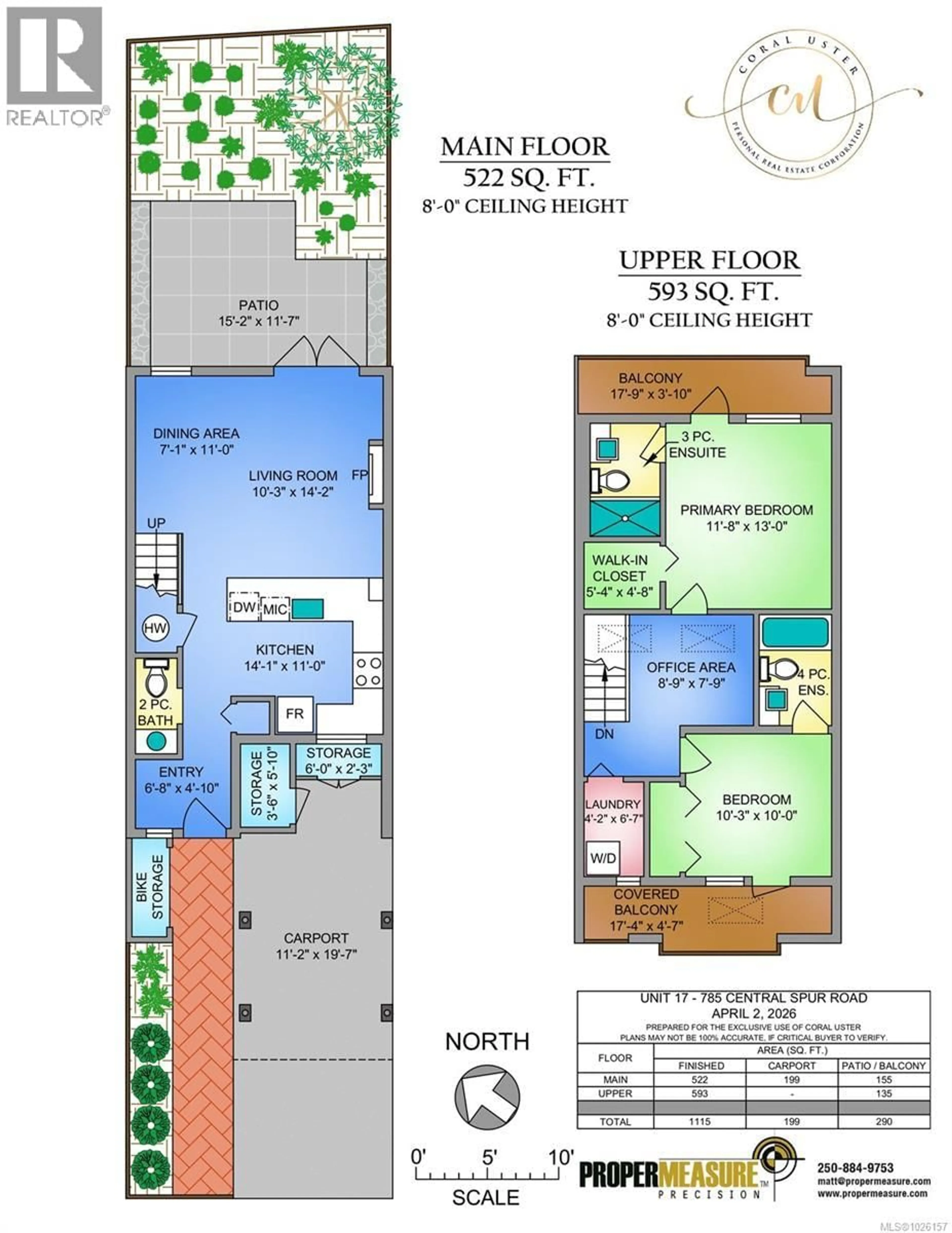 Floor plan for 17 - 785 CENTRAL SPUR ROAD, Victoria British Columbia V9A7S1