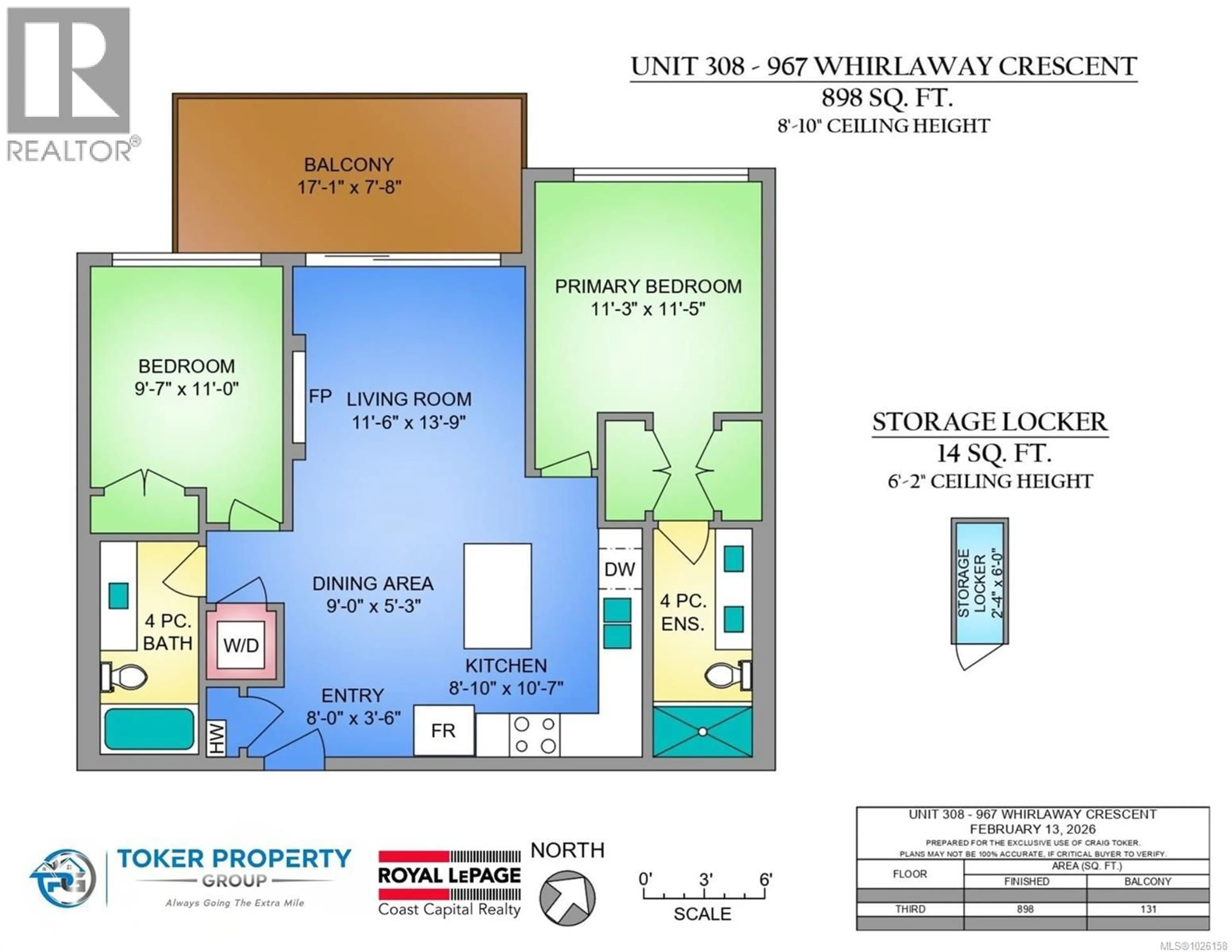 Floor plan for 308 - 967 WHIRLAWAY CRESCENT, Langford British Columbia V9B0Y1