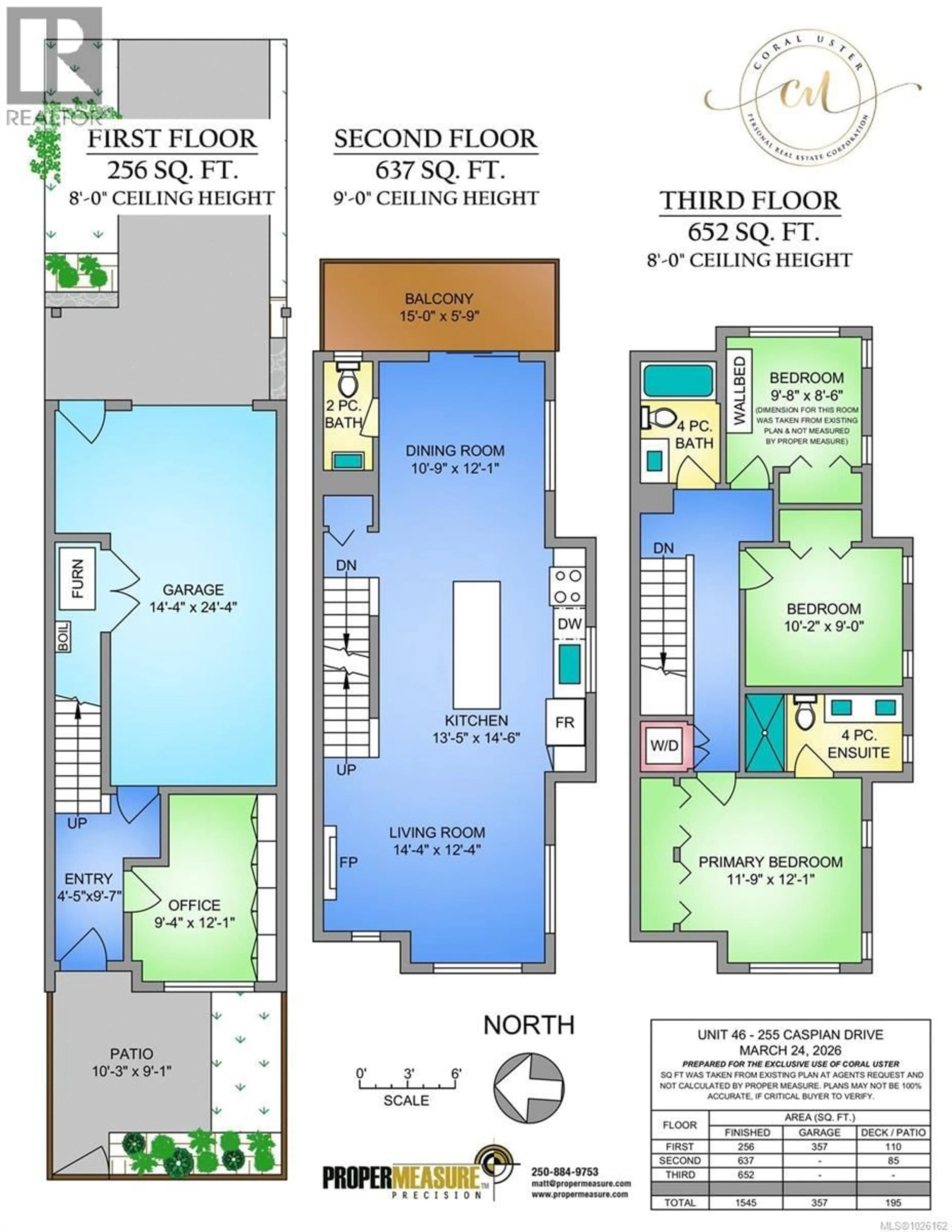 Floor plan for 46 - 255 CASPIAN DRIVE, Colwood British Columbia V9C0R9