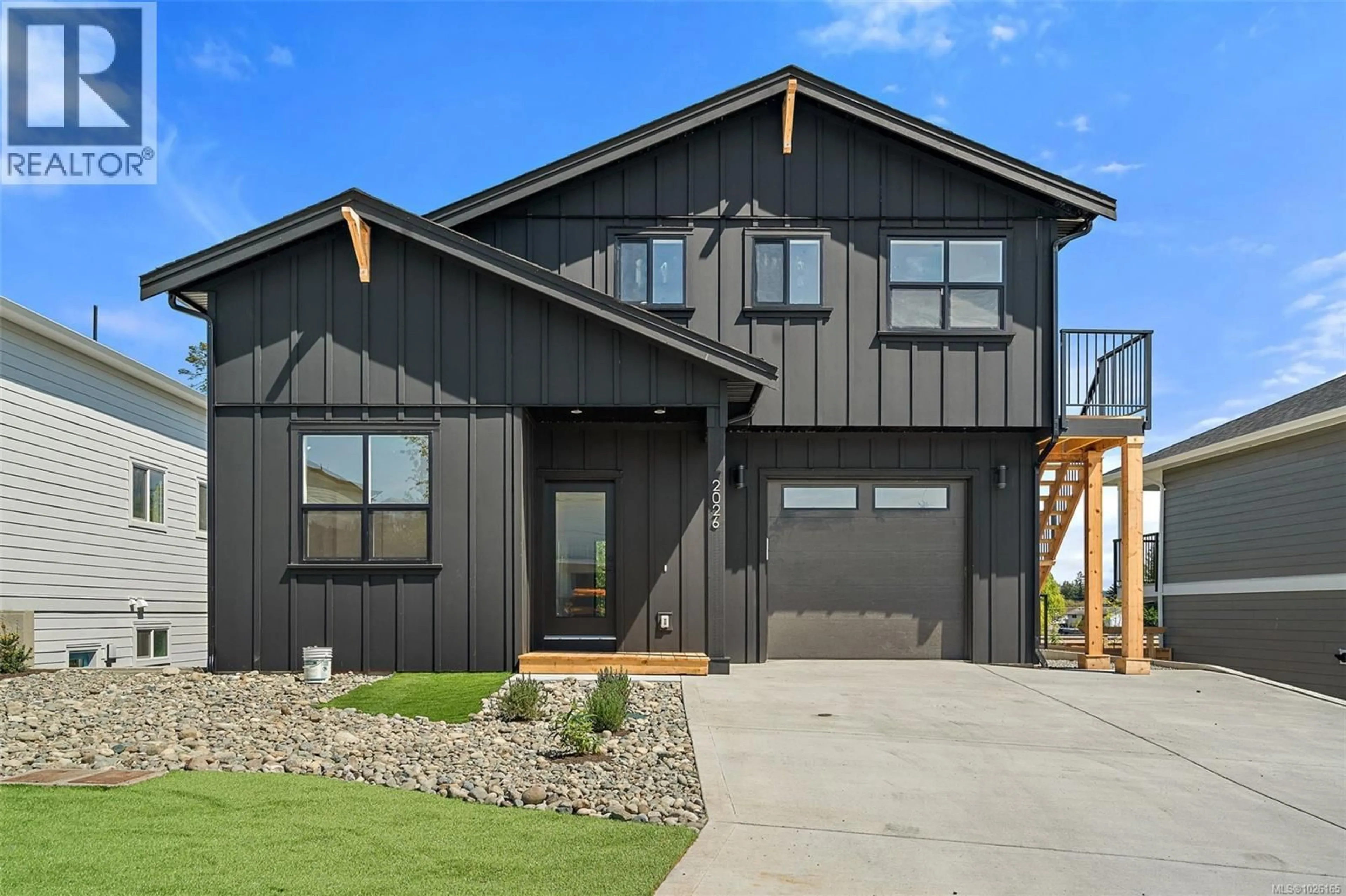 Home with vinyl exterior material, street for 2026 STONE HEARTH LANE, Sooke British Columbia V9Z1L3