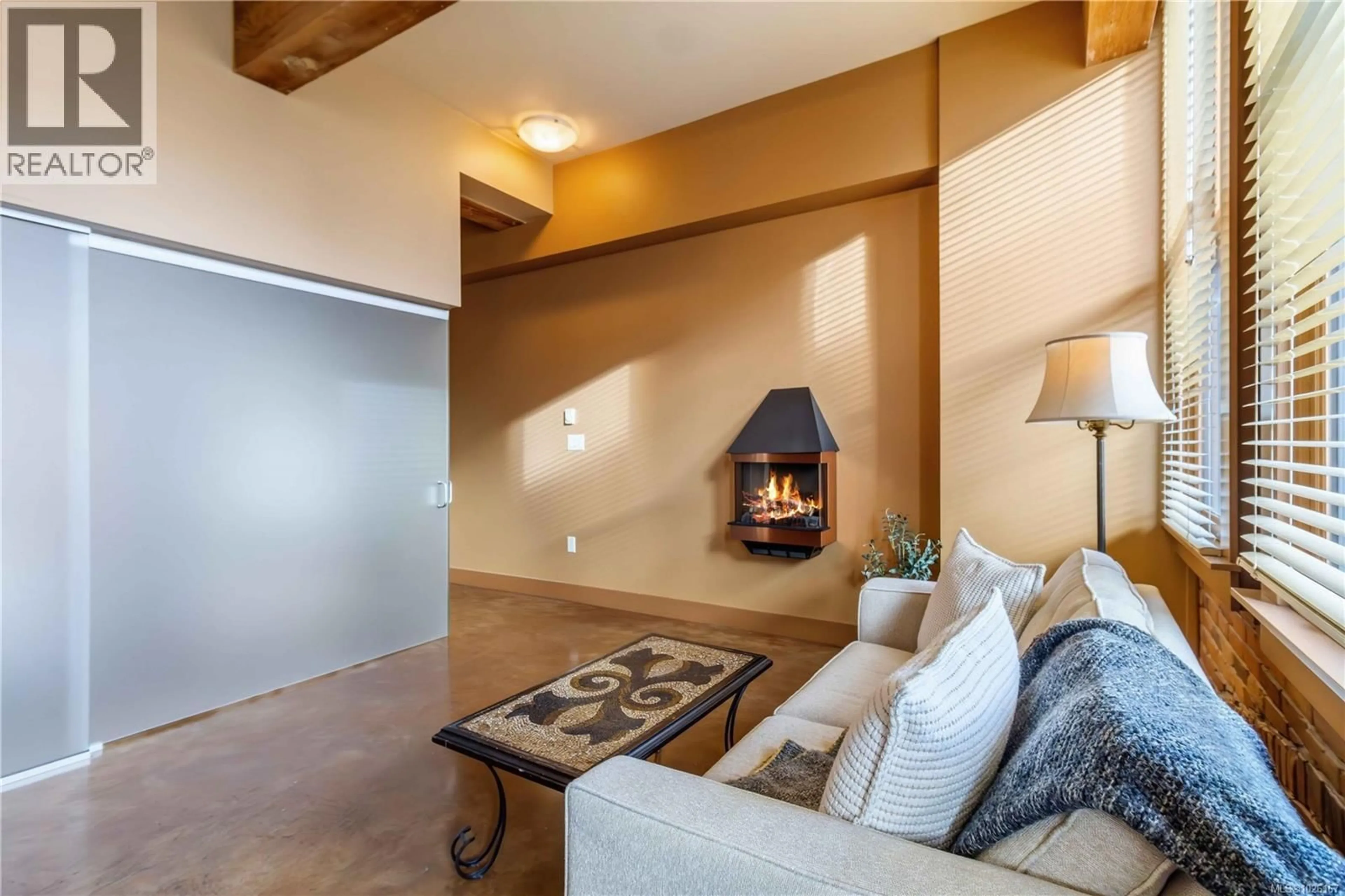 Living room with furniture, unknown for 214 - 599 PANDORA AVENUE, Victoria British Columbia V8W1N5