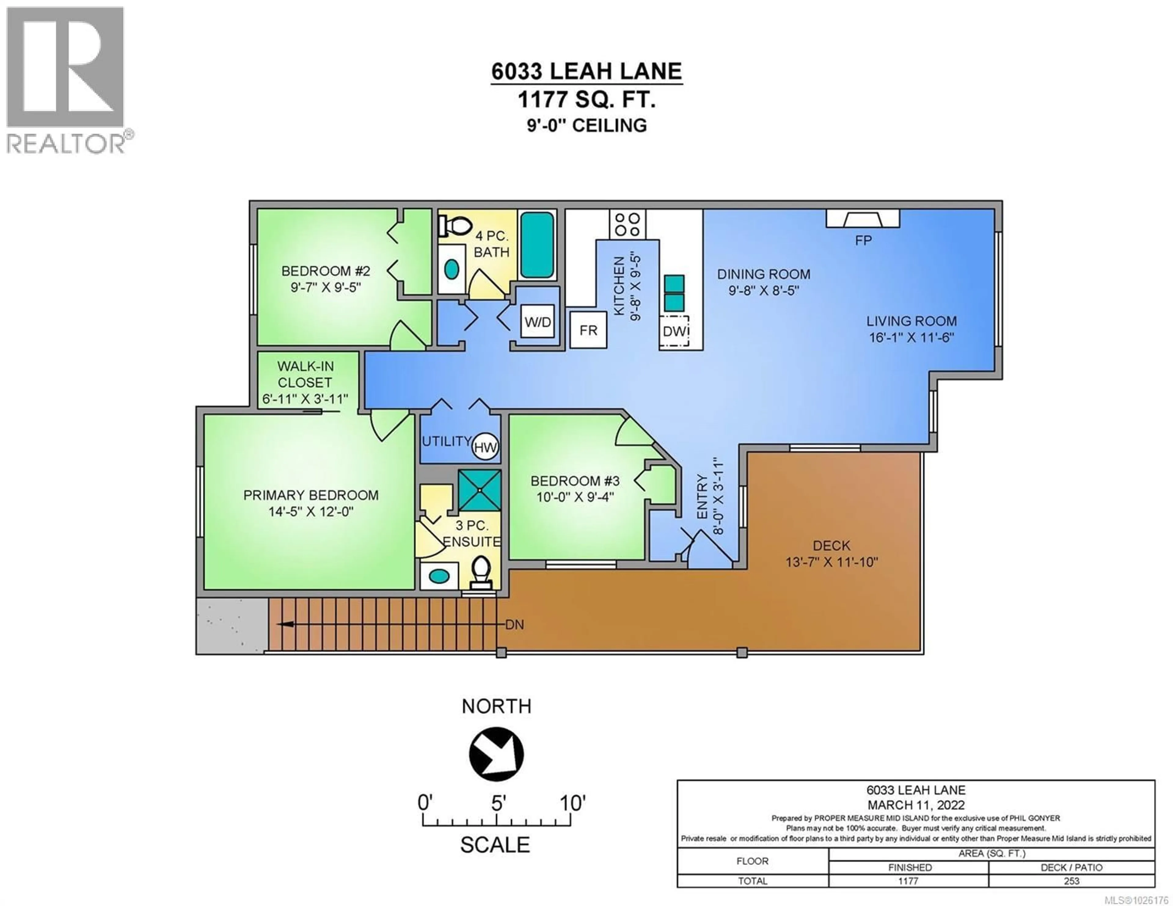 Floor plan for 6033 LEAH LANE, Nanaimo British Columbia V9V1W7