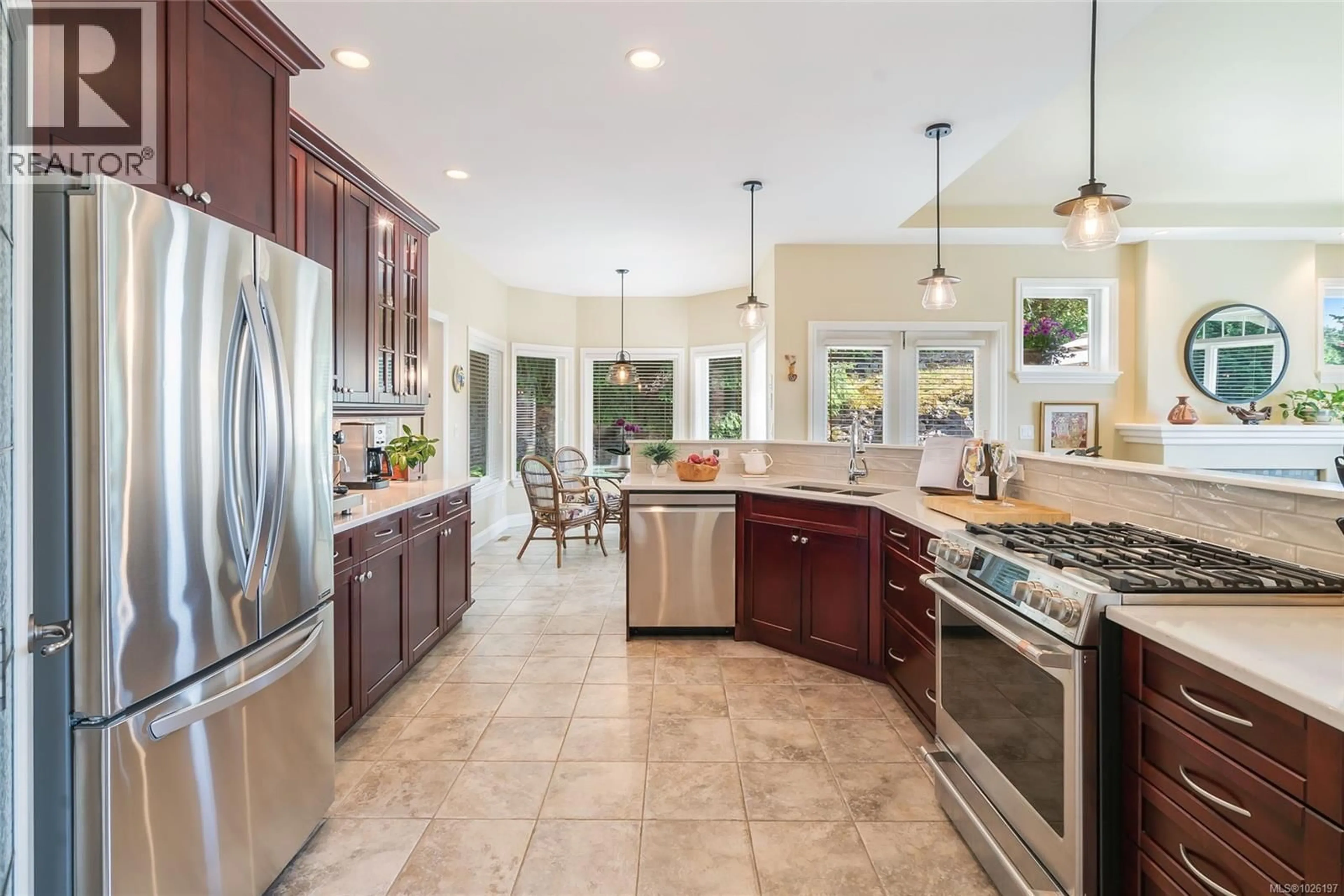 Open concept kitchen, ceramic/tile floor for 3355 ROCKHAMPTON ROAD, Nanoose Bay British Columbia V9P9H5