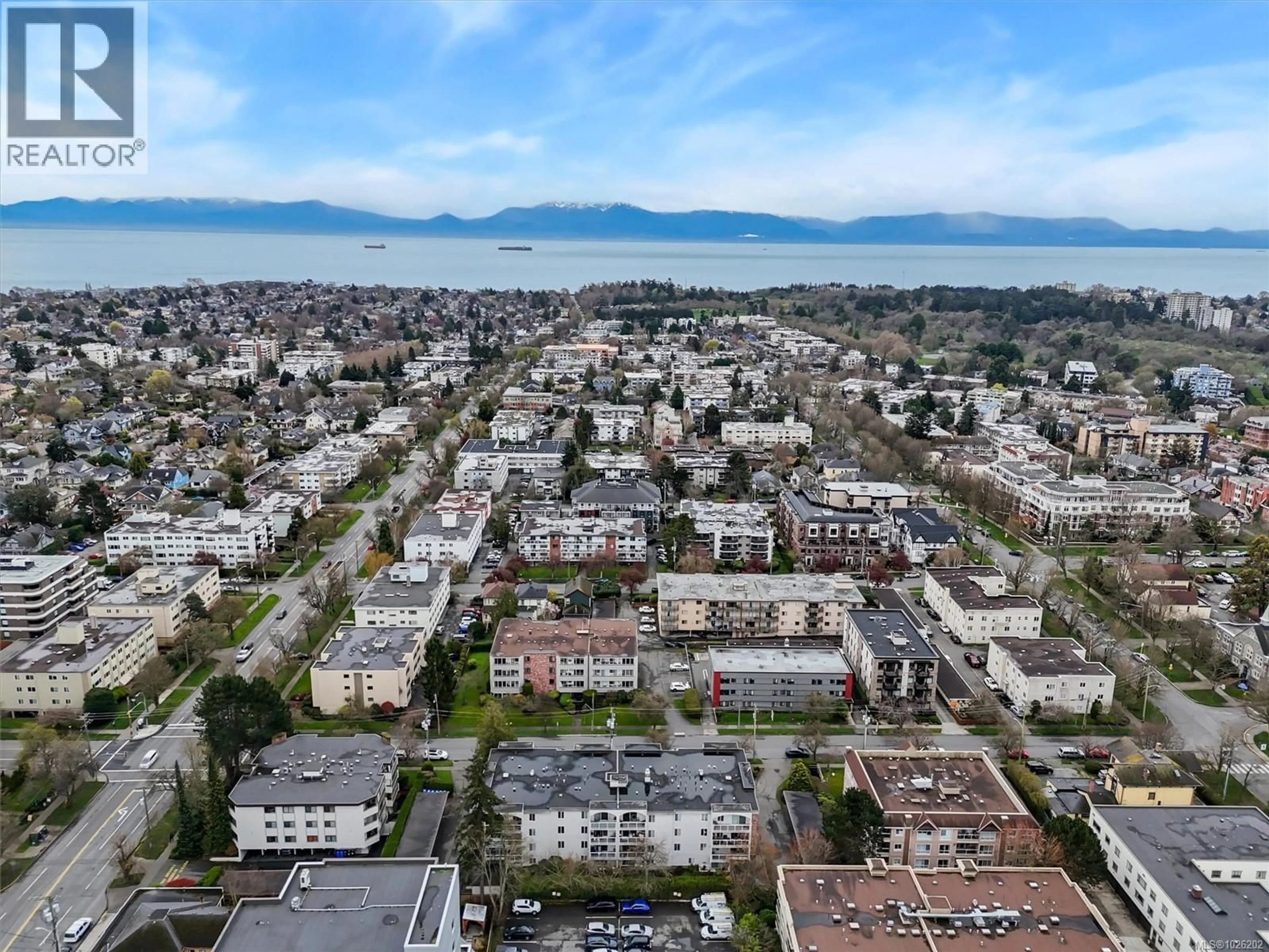 A pic from outside/outdoor area/front of a property/back of a property/a pic from drone, unknown for 206 - 1040 ROCKLAND AVENUE, Victoria British Columbia V8V3H5