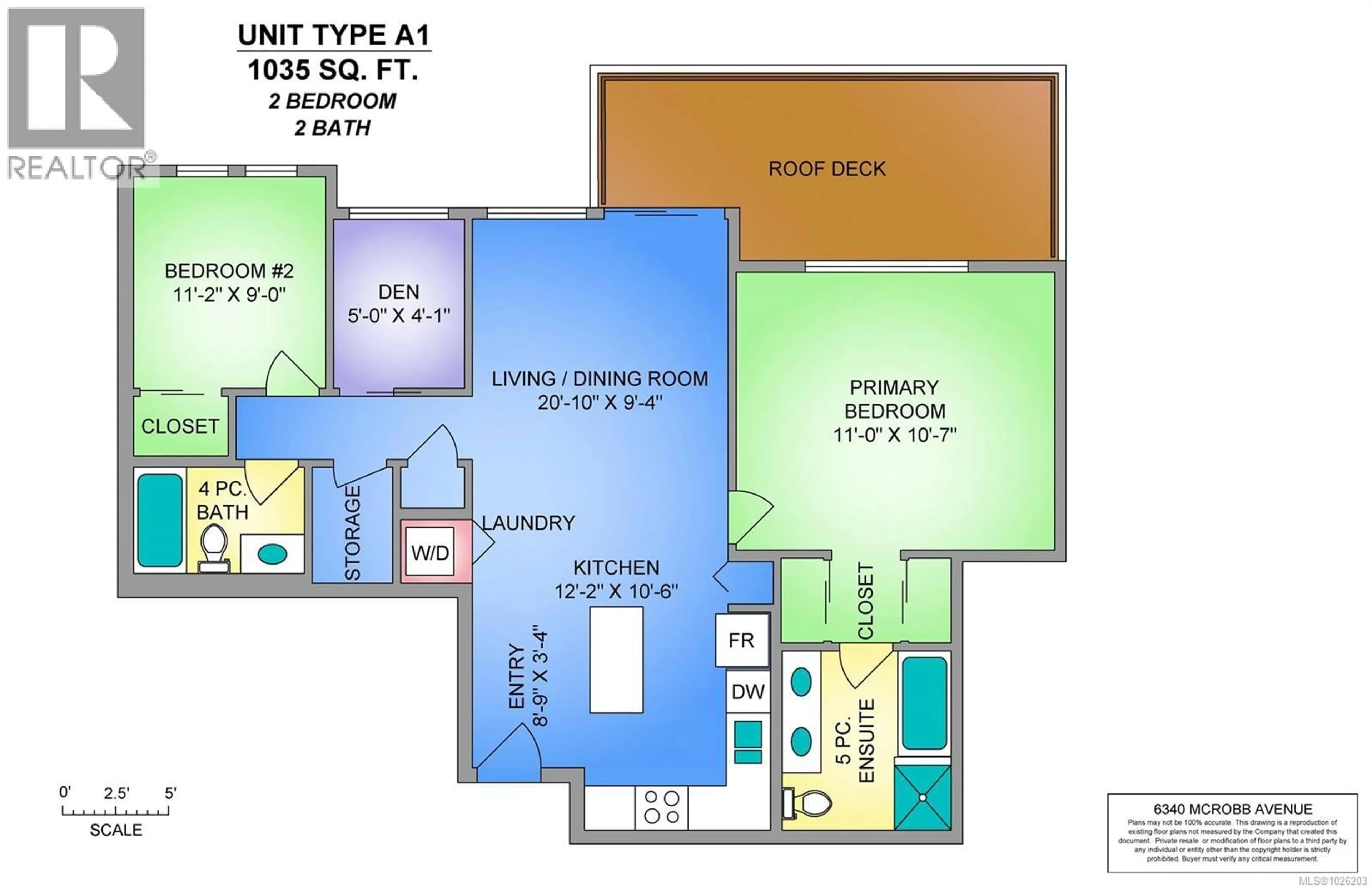 Floor plan for 602 - 6320 SENTINAL DRIVE, Nanaimo British Columbia V9V1W4