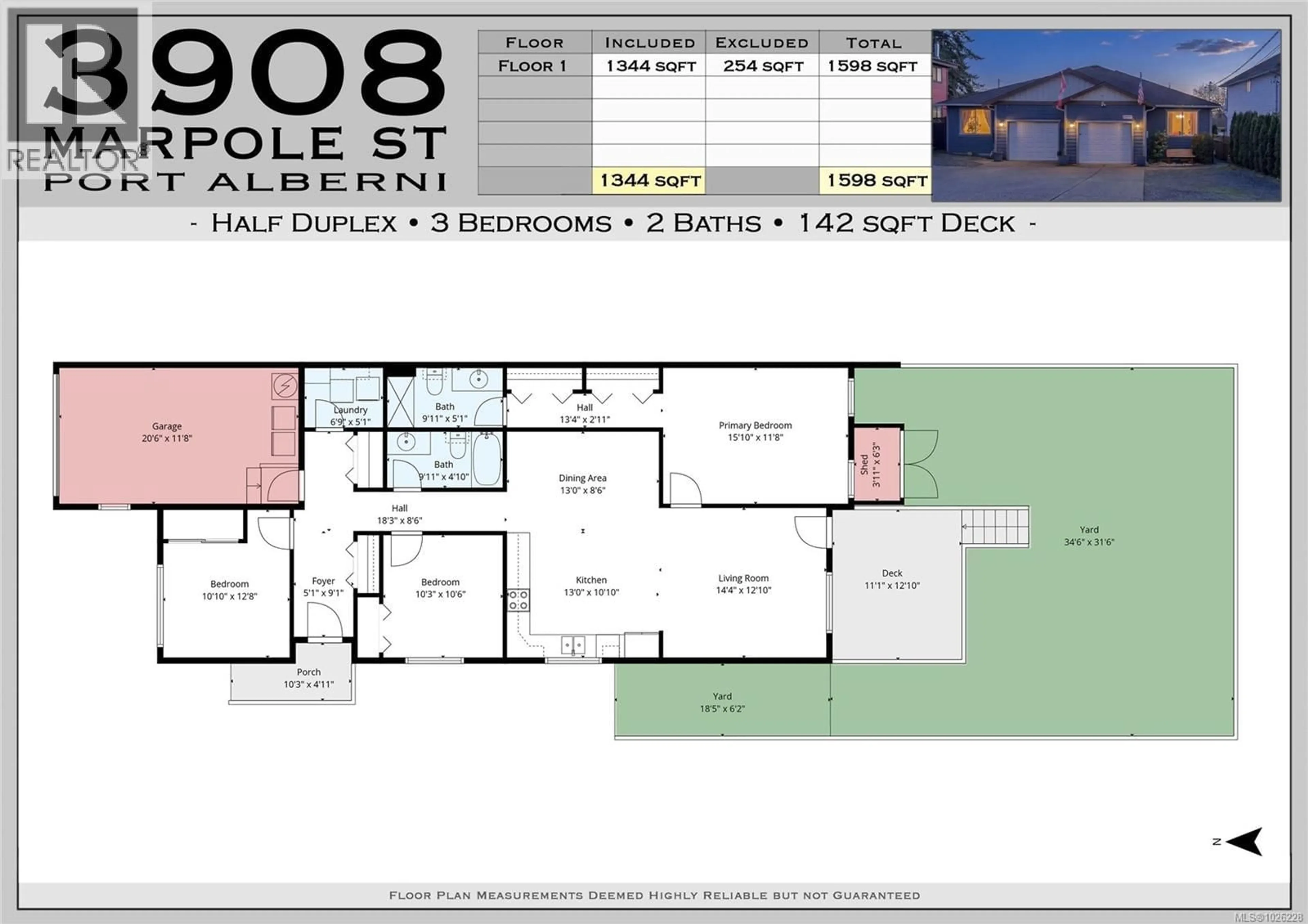 Floor plan for 2 - 3908 MARPOLE STREET, Port Alberni British Columbia V9Y6E2