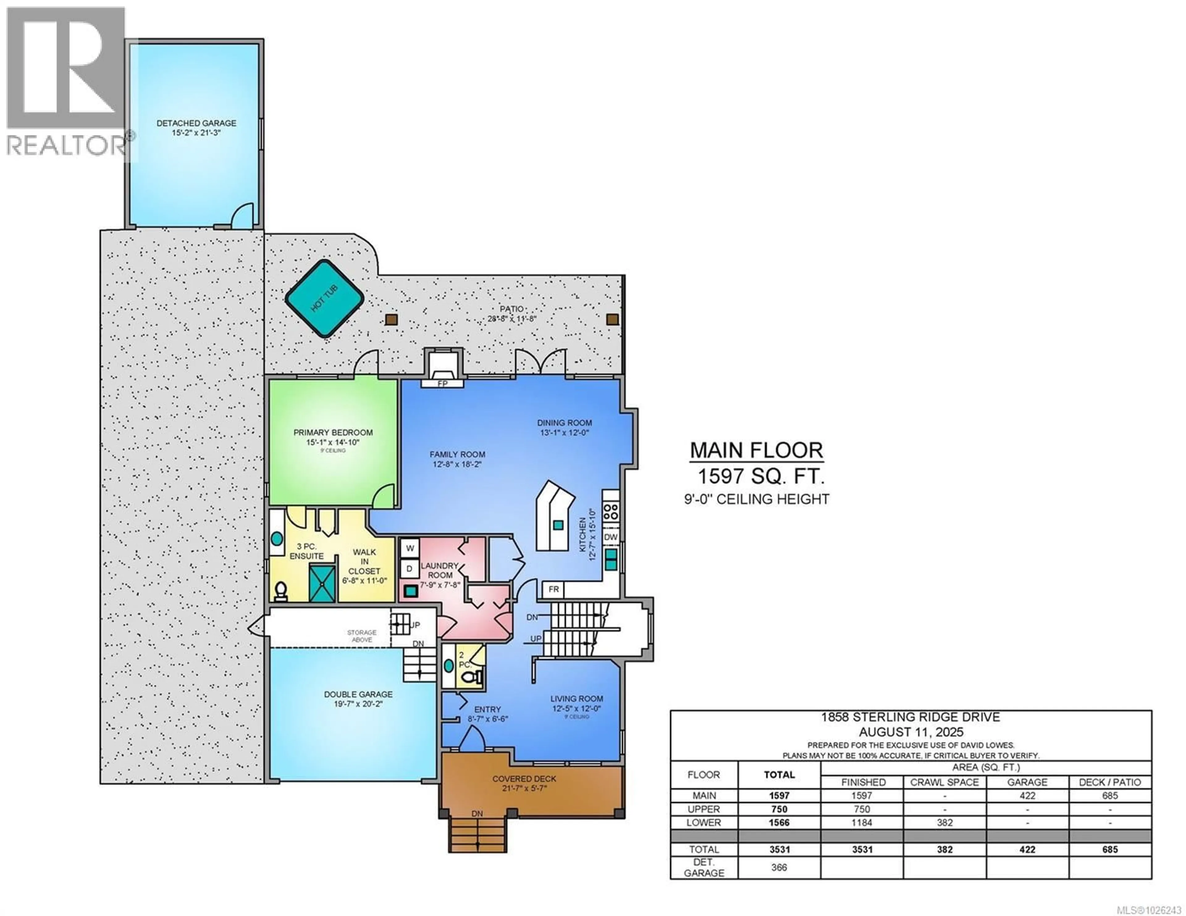 Floor plan for 1858 STERLING RIDGE PLACE, Duncan British Columbia V9L5N2