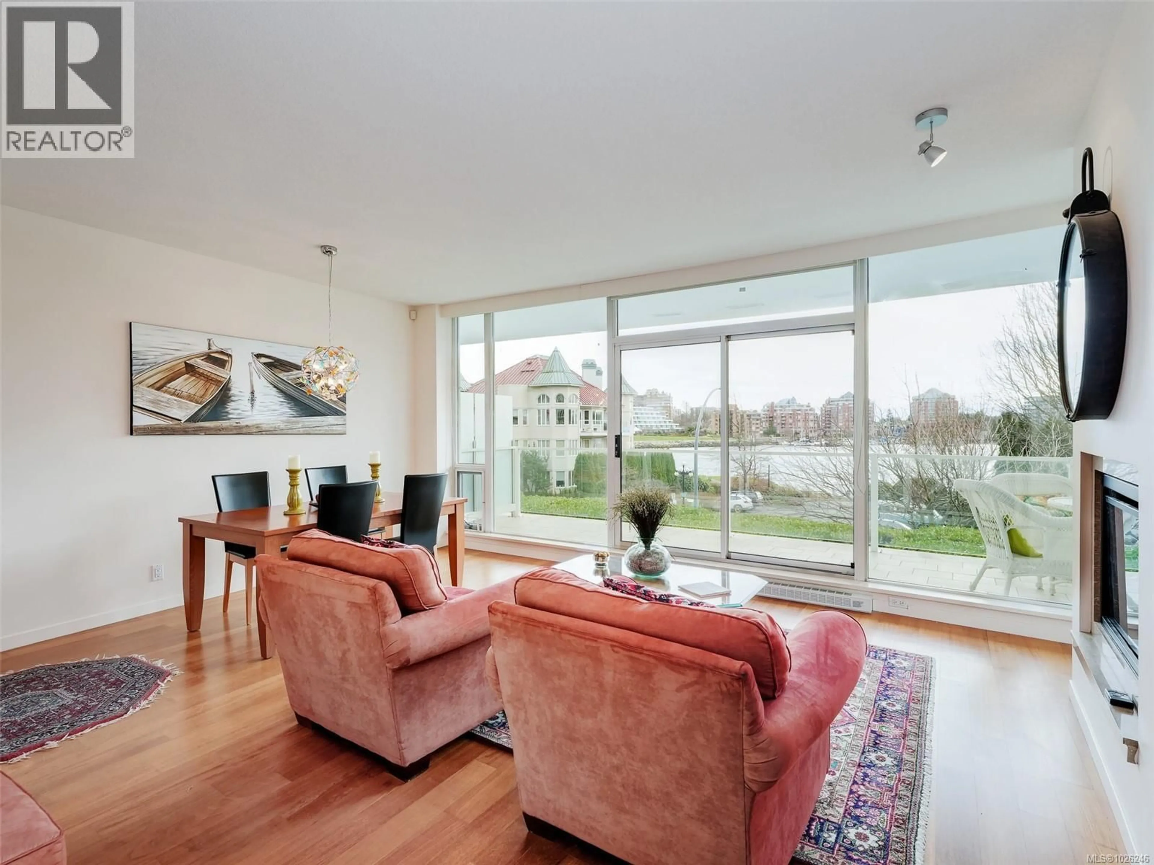 Living room with furniture, unknown for 110 - 68 SONGHEES ROAD, Victoria British Columbia V9A0A3