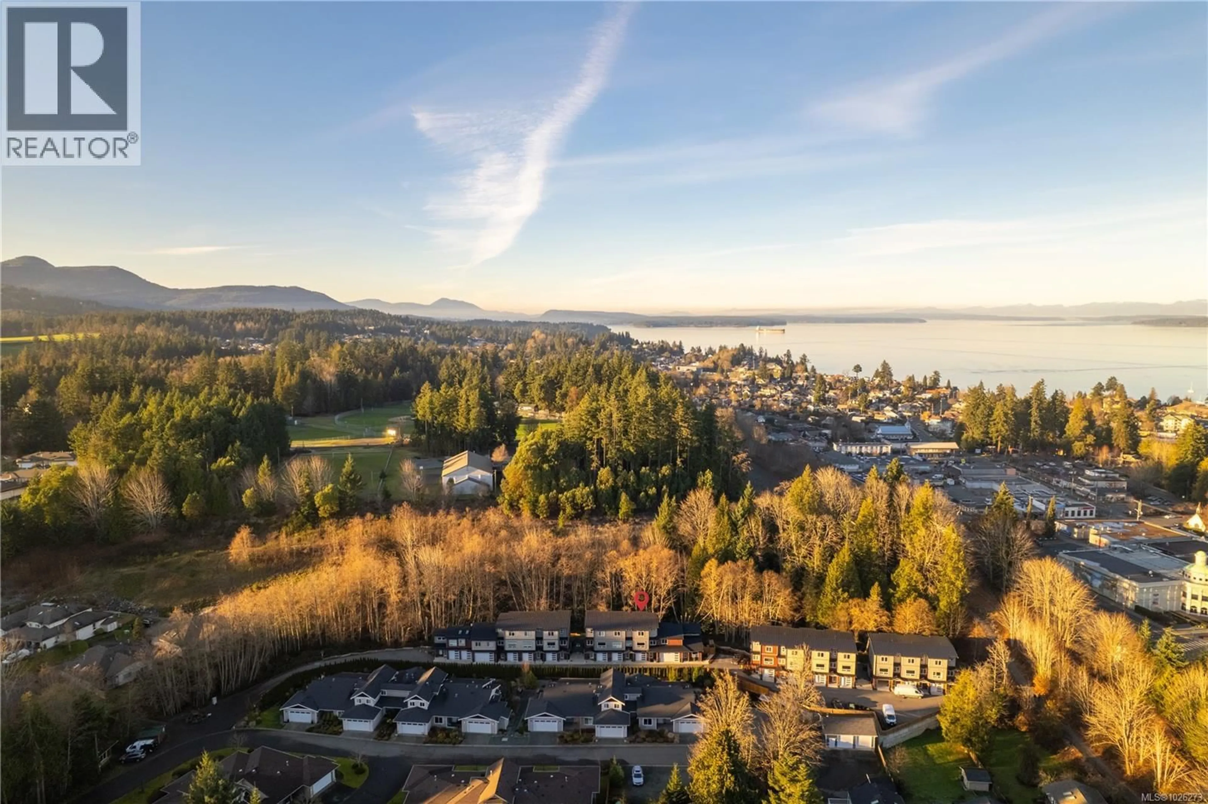 A pic from outside/outdoor area/front of a property/back of a property/a pic from drone, water/lake/river/ocean view for 107 - 2899 RIVER ROAD, Chemainus British Columbia V0R1K3