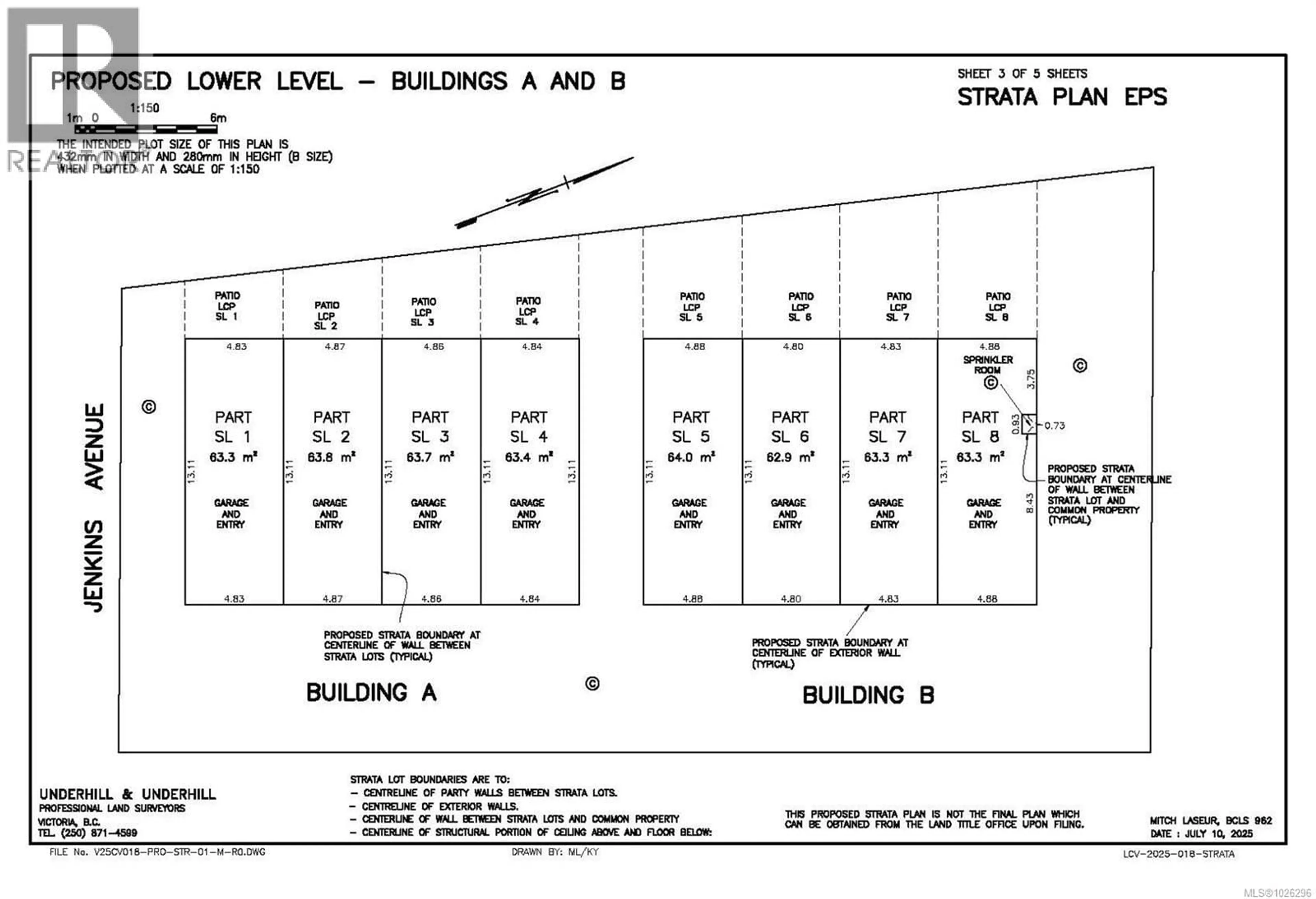 Floor plan for 107 - 960 JENKINS AVENUE, Langford British Columbia V9B2N7