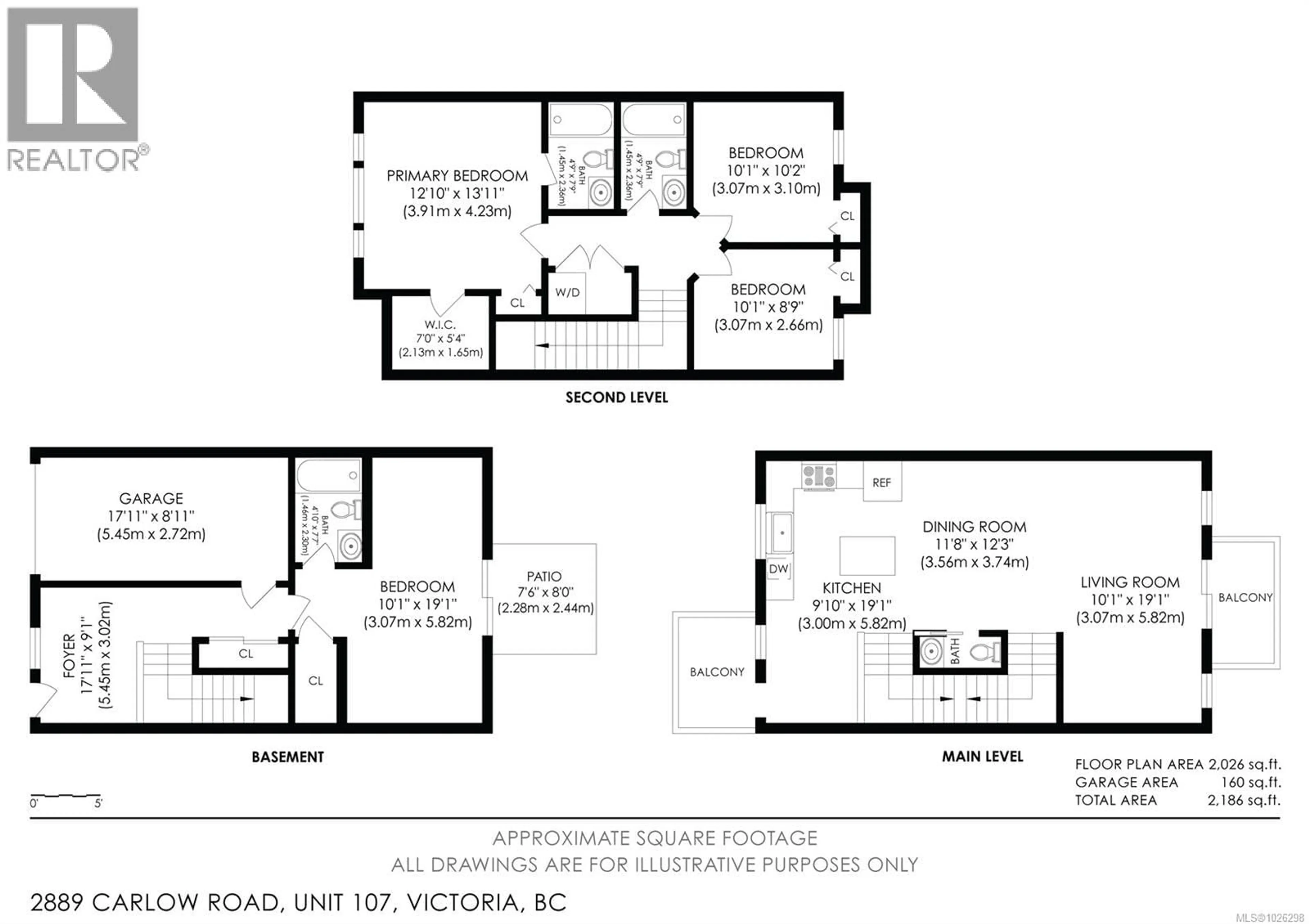 Floor plan for 107 - 2889 CARLOW ROAD, Langford British Columbia V9B2S3