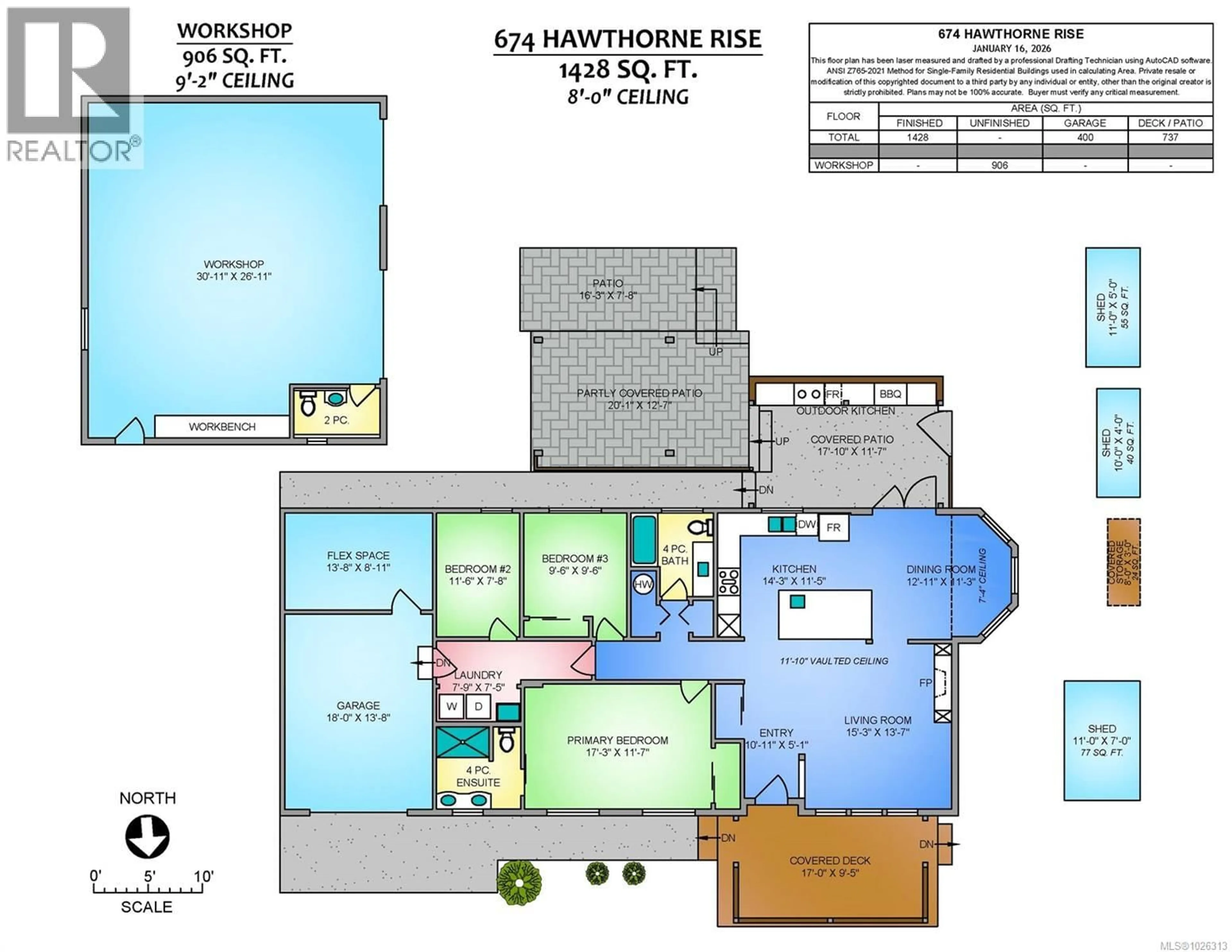 Floor plan for 674 HAWTHORNE RISE, Parksville British Columbia V9P2A1