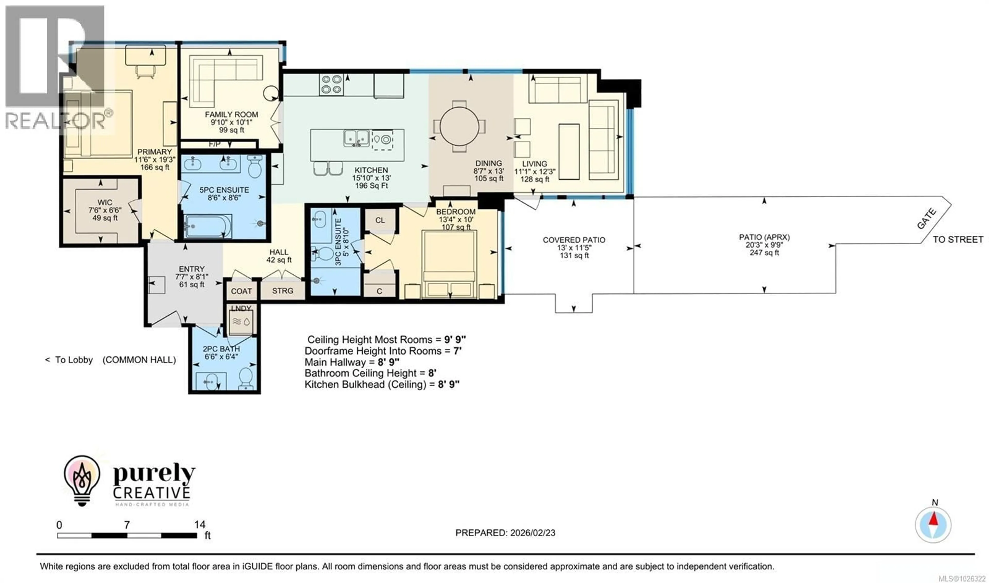 Floor plan for 116 - 365 WATERFRONT CRESCENT, Victoria British Columbia V8T0A6