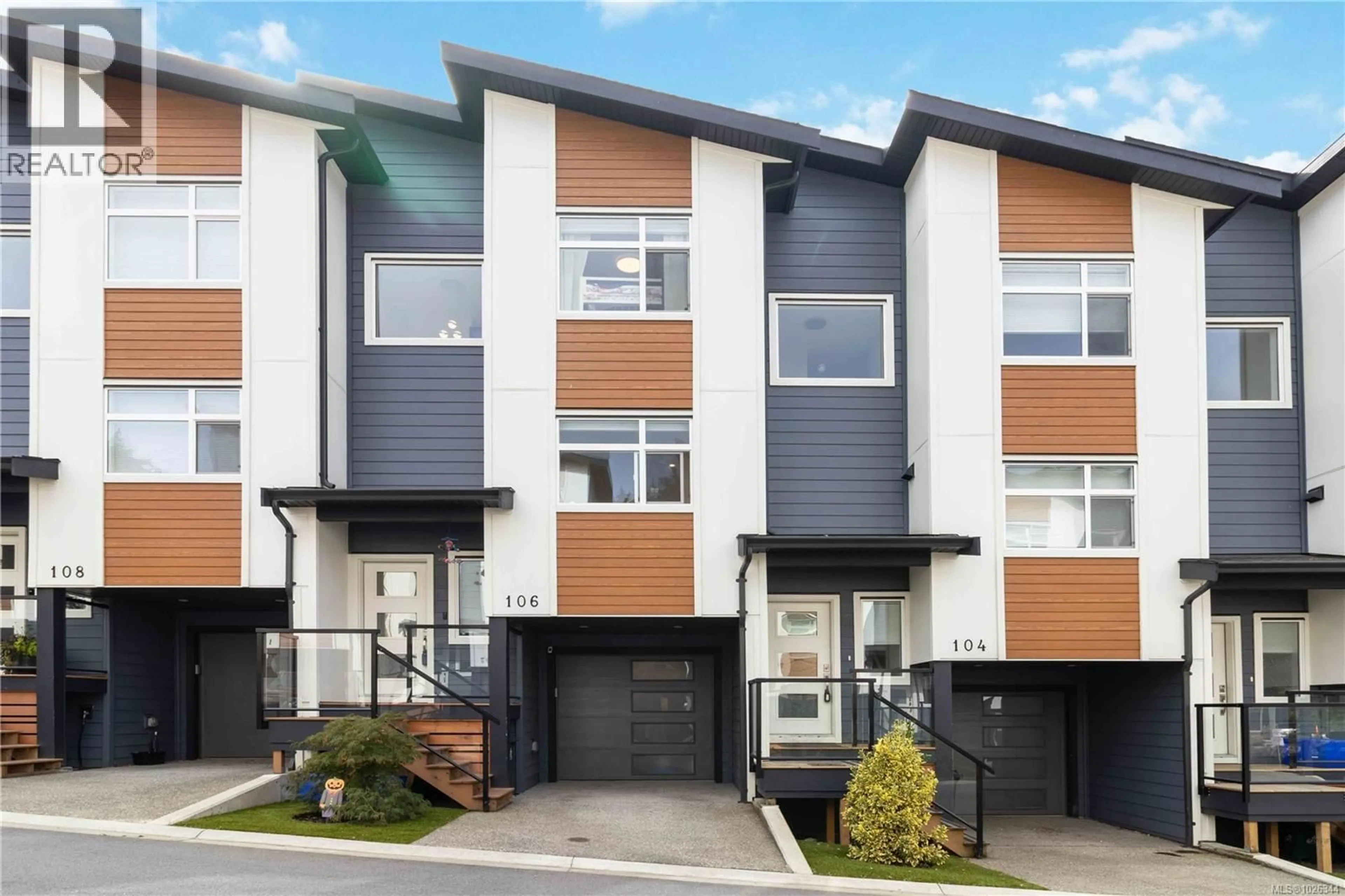 Home with vinyl exterior material, street for 106 - 3429 HAPPY VALLEY ROAD, Langford British Columbia V9C2X9