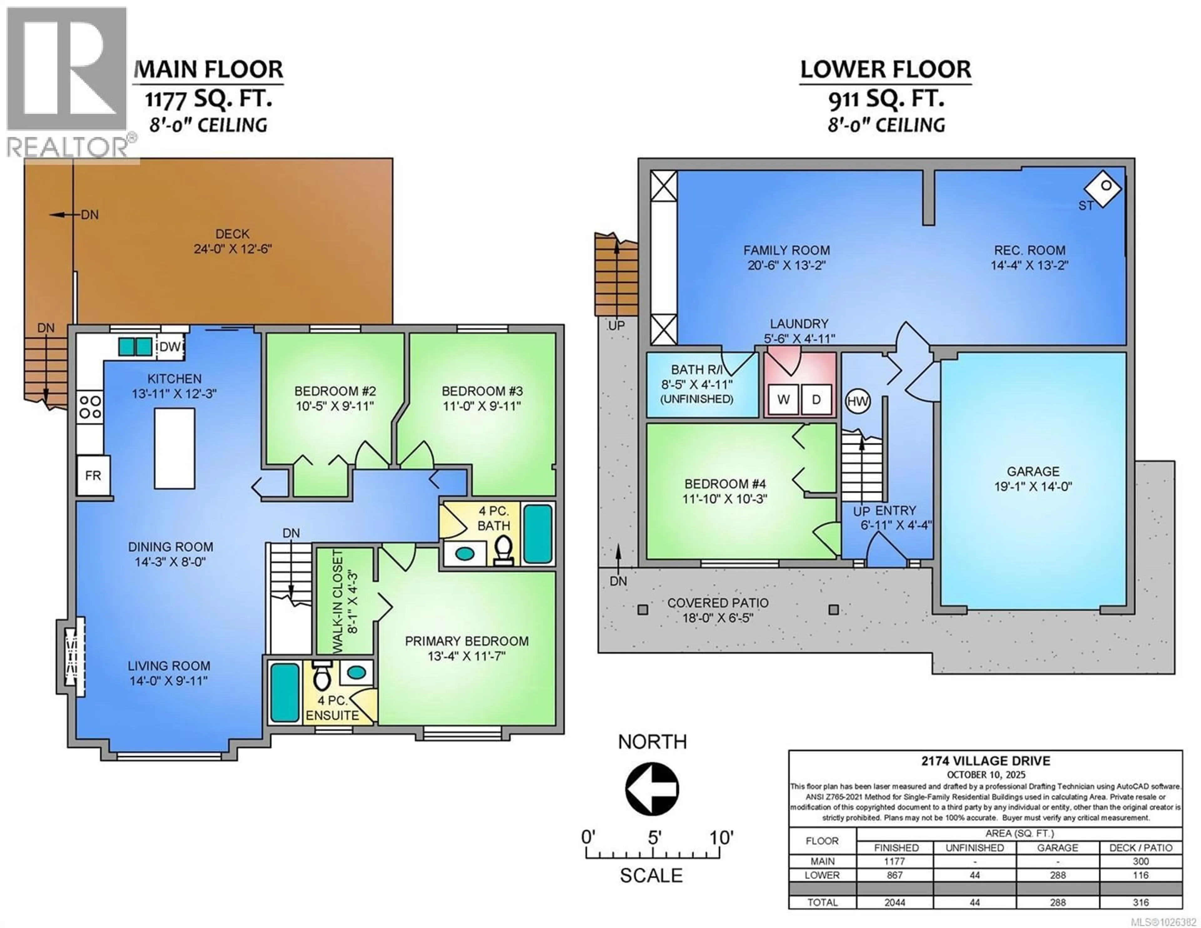 Floor plan for 2174 VILLAGE DRIVE, Nanaimo British Columbia V9X0A7