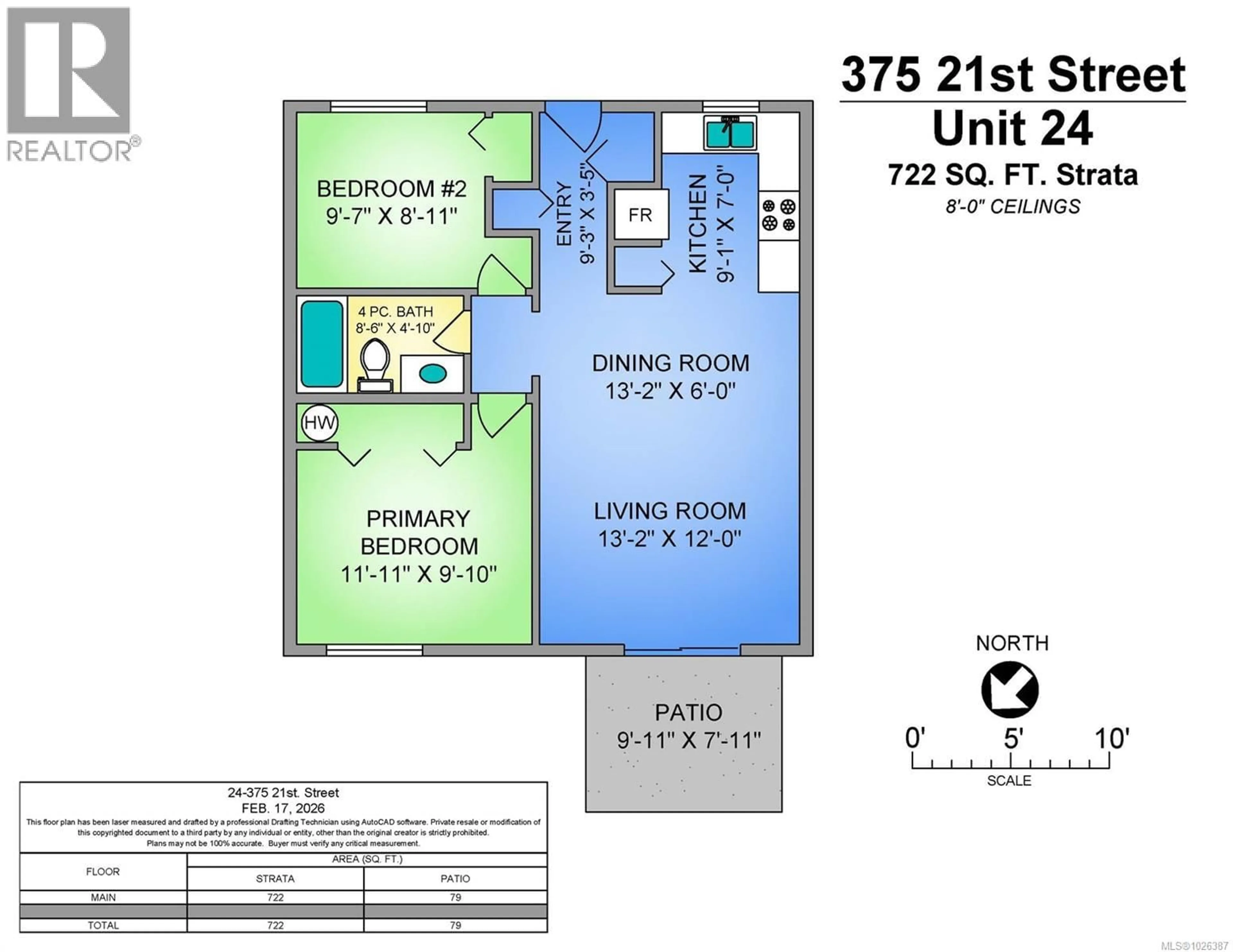 Floor plan for 24 - 375 21ST STREET, Courtenay British Columbia V9N2B6