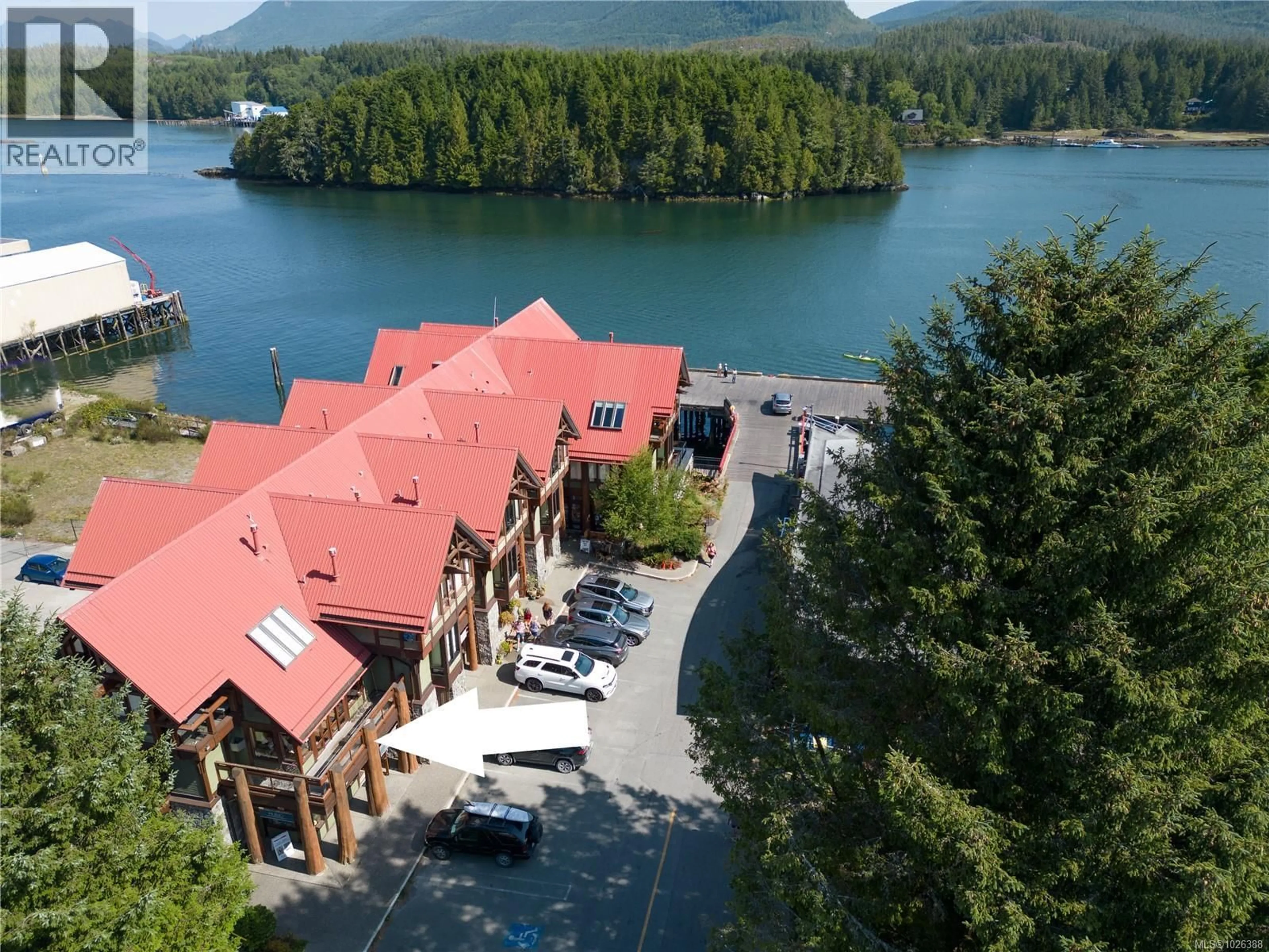 A pic from outside/outdoor area/front of a property/back of a property/a pic from drone, water/lake/river/ocean view for 206 - 1645 CEDAR ROAD, Ucluelet British Columbia V0R3A0