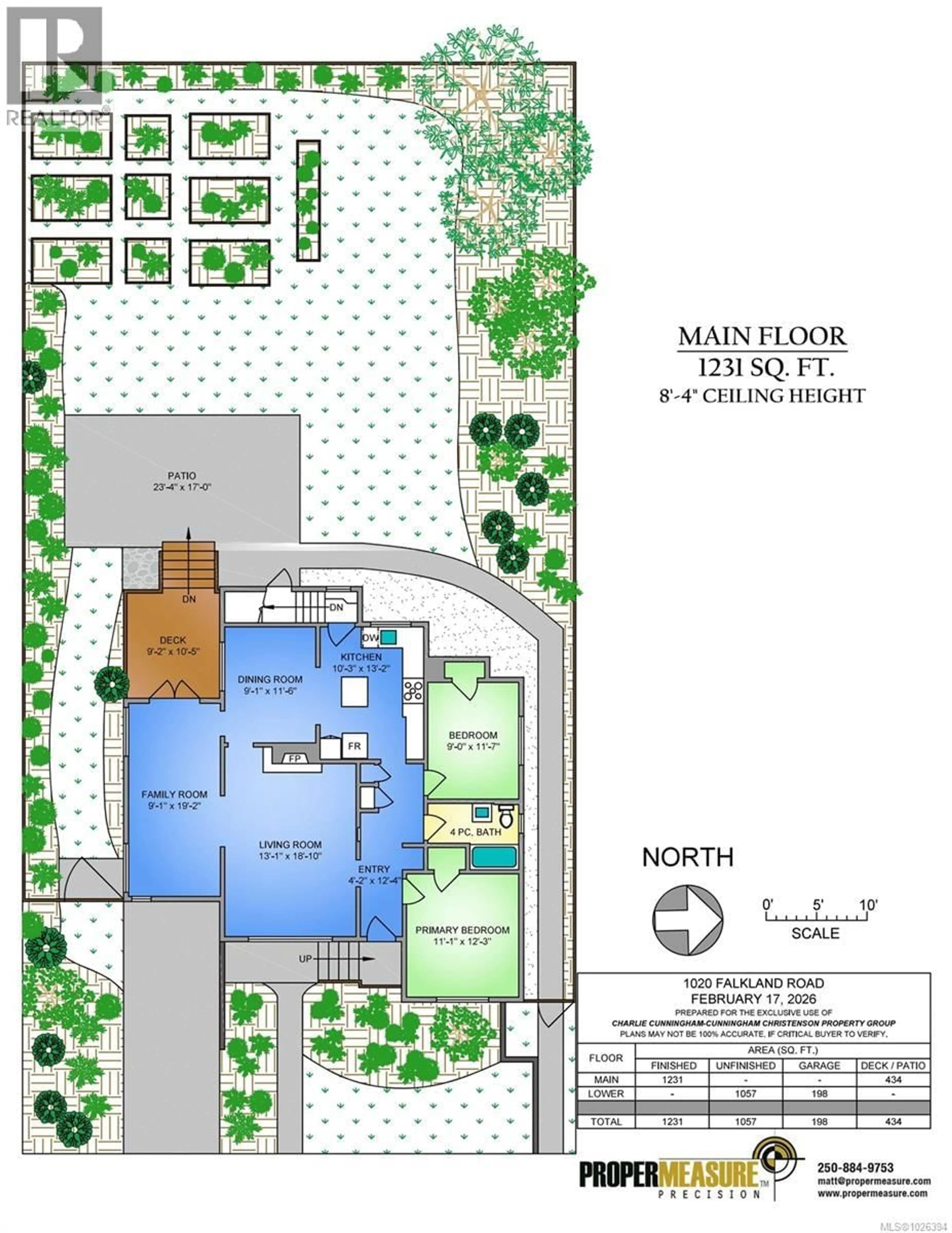 Floor plan for 1020 FALKLAND ROAD, Oak Bay British Columbia V8S4M2
