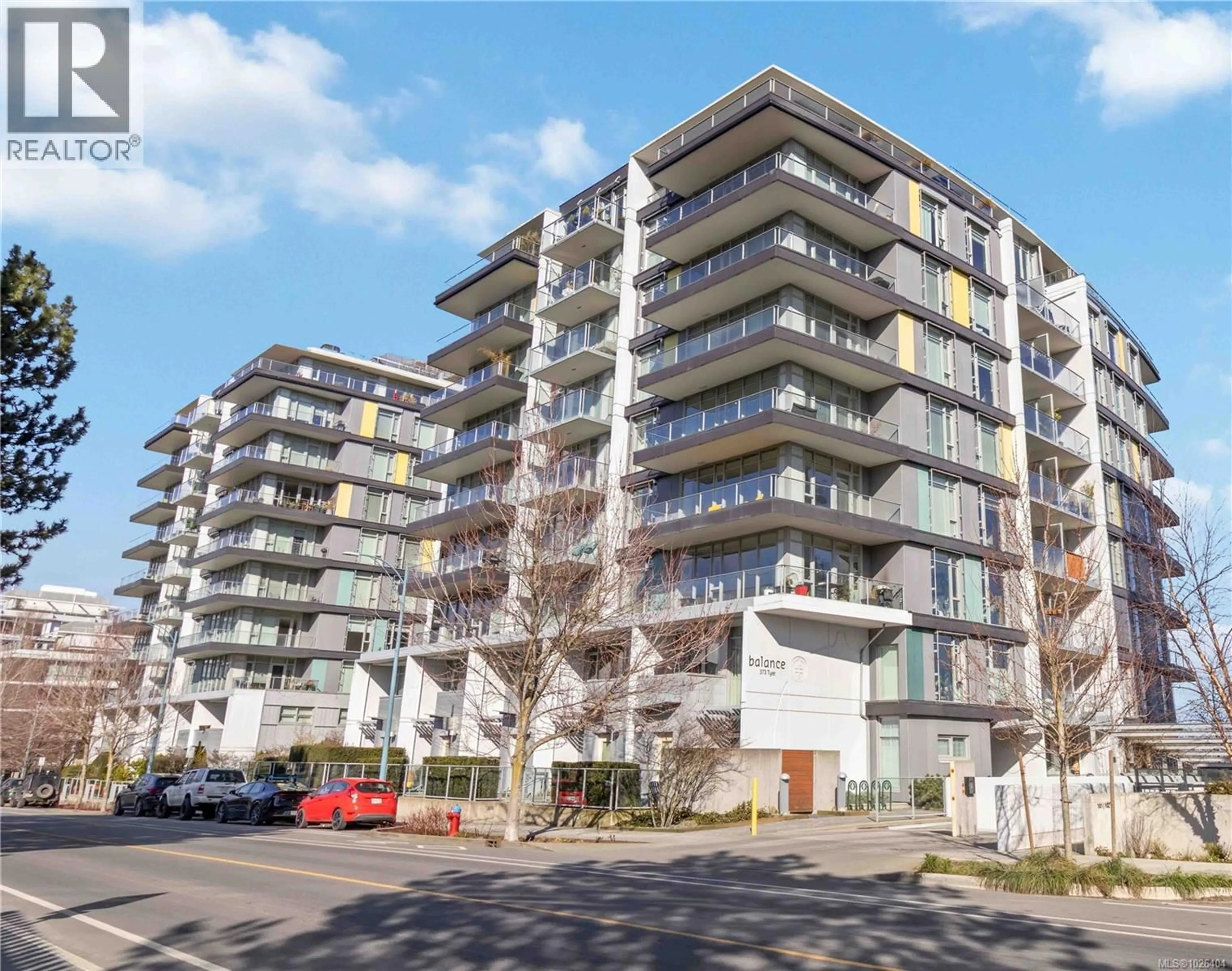 A pic from outside/outdoor area/front of a property/back of a property/a pic from drone, unknown for 901 - 373 TYEE ROAD, Victoria British Columbia V9A0B3