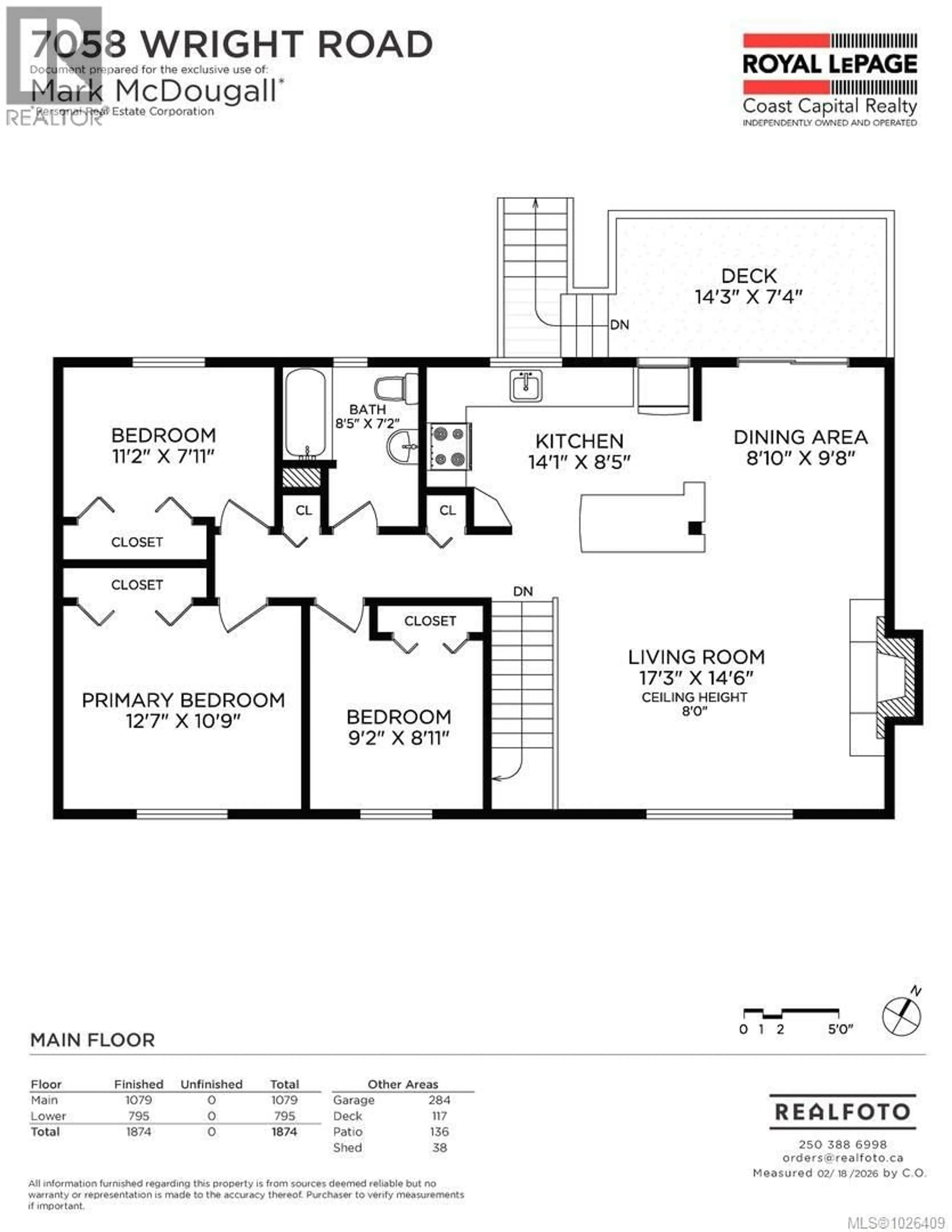 Floor plan for 7058 WRIGHT ROAD, Sooke British Columbia V8Z0S5
