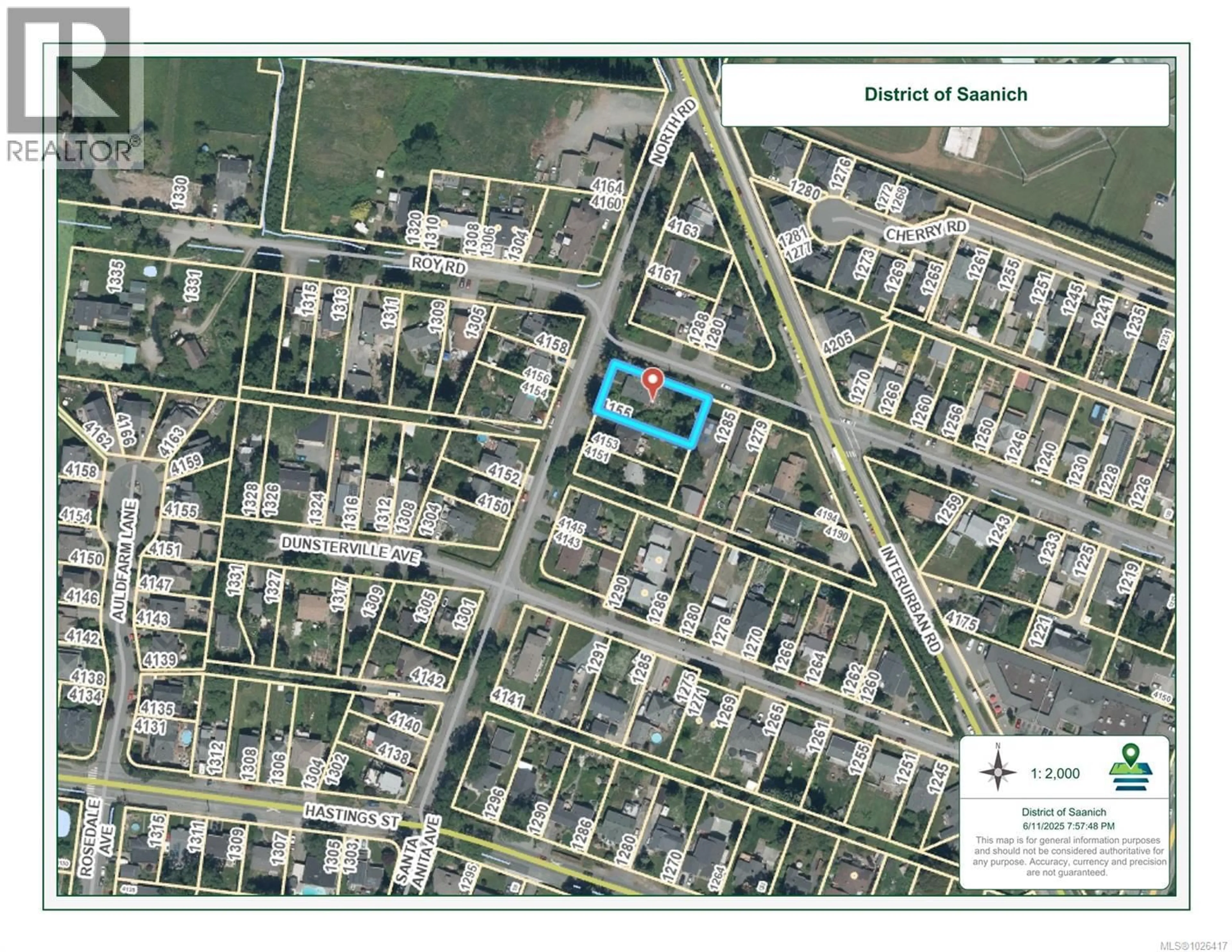 Picture of a map for 4155 NORTH ROAD, Saanich British Columbia V8Z5H9