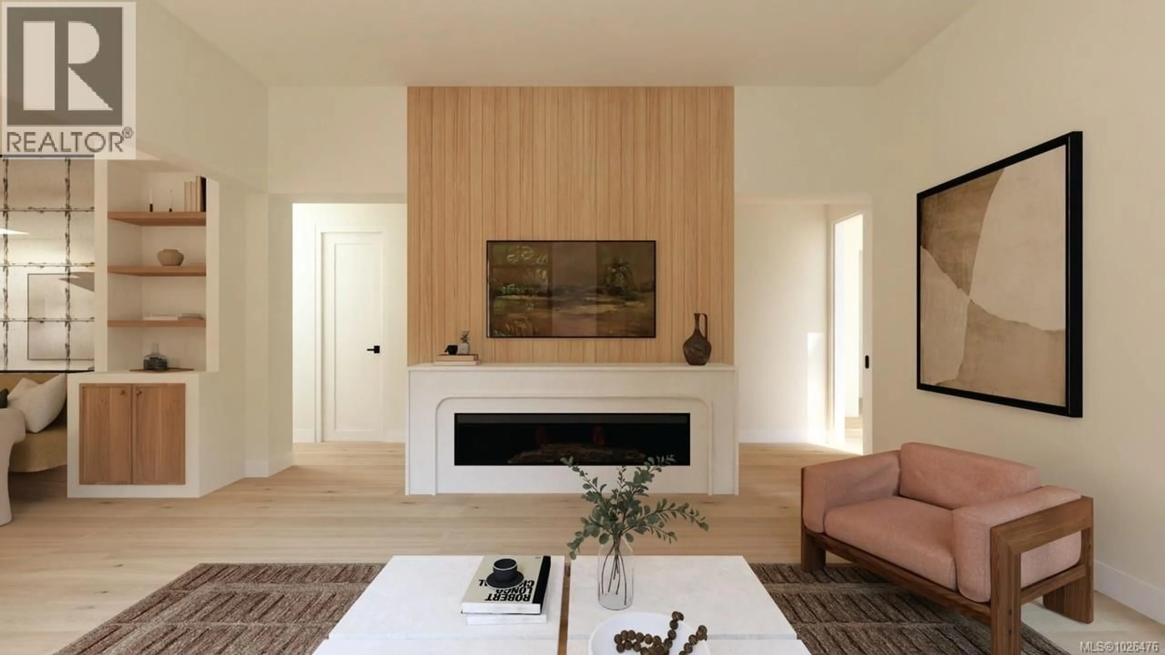 Living room with furniture, wood/laminate floor for 587 OLIVER STREET, Oak Bay British Columbia V8S4W2