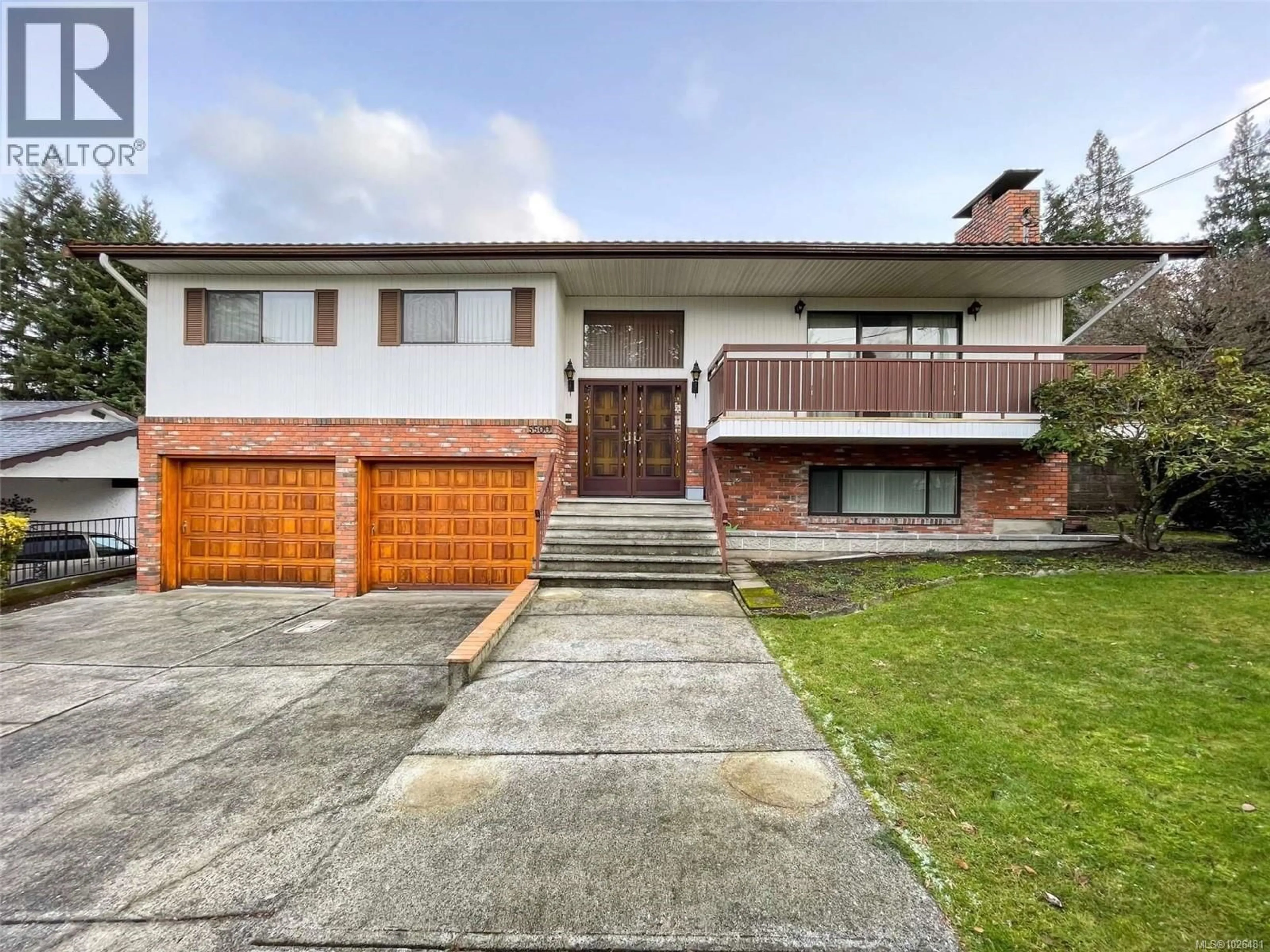 Home with brick exterior material, street for 5500 KENWILL DRIVE, Nanaimo British Columbia V9T5M5