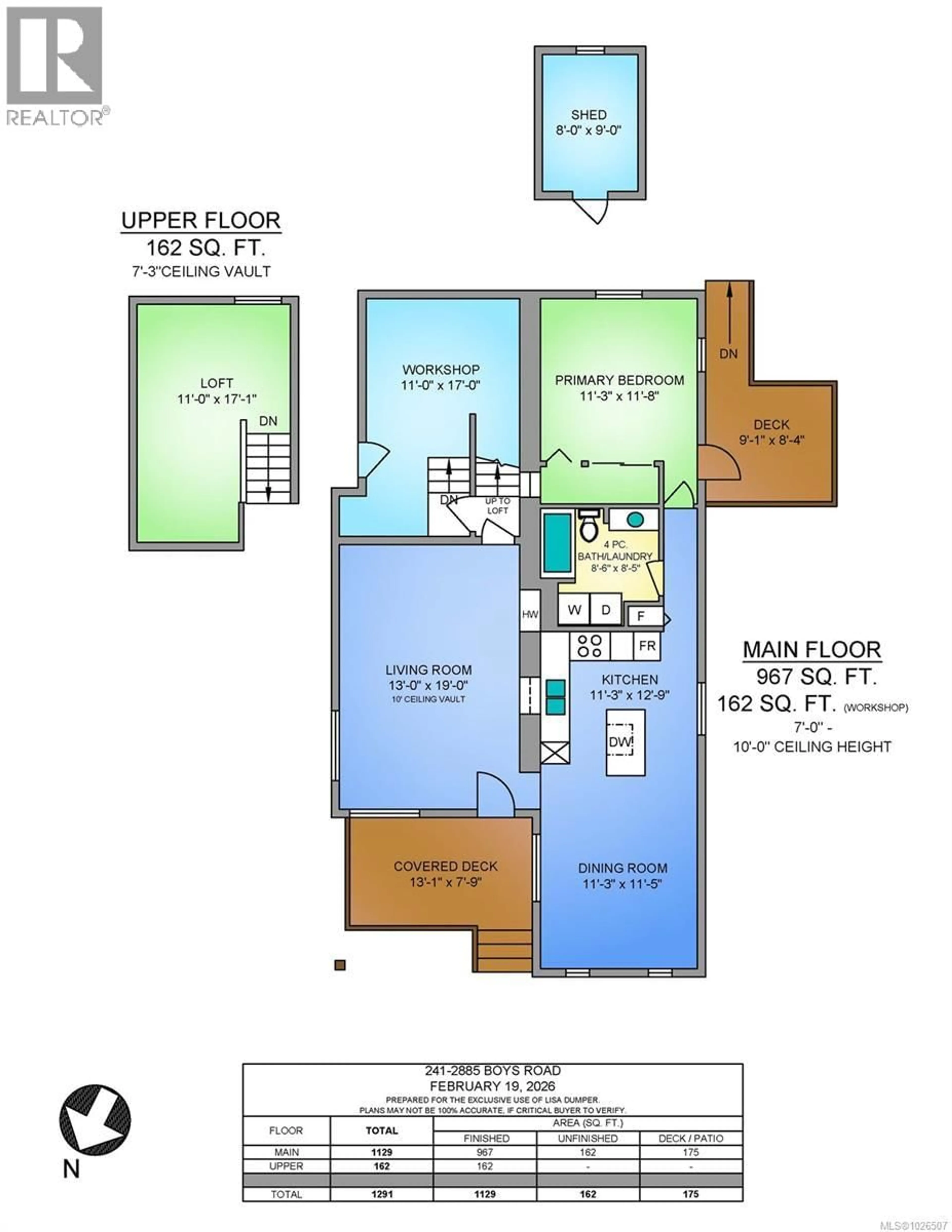 Floor plan for 241 - 2885 BOYS ROAD, Duncan British Columbia V9L4Y9