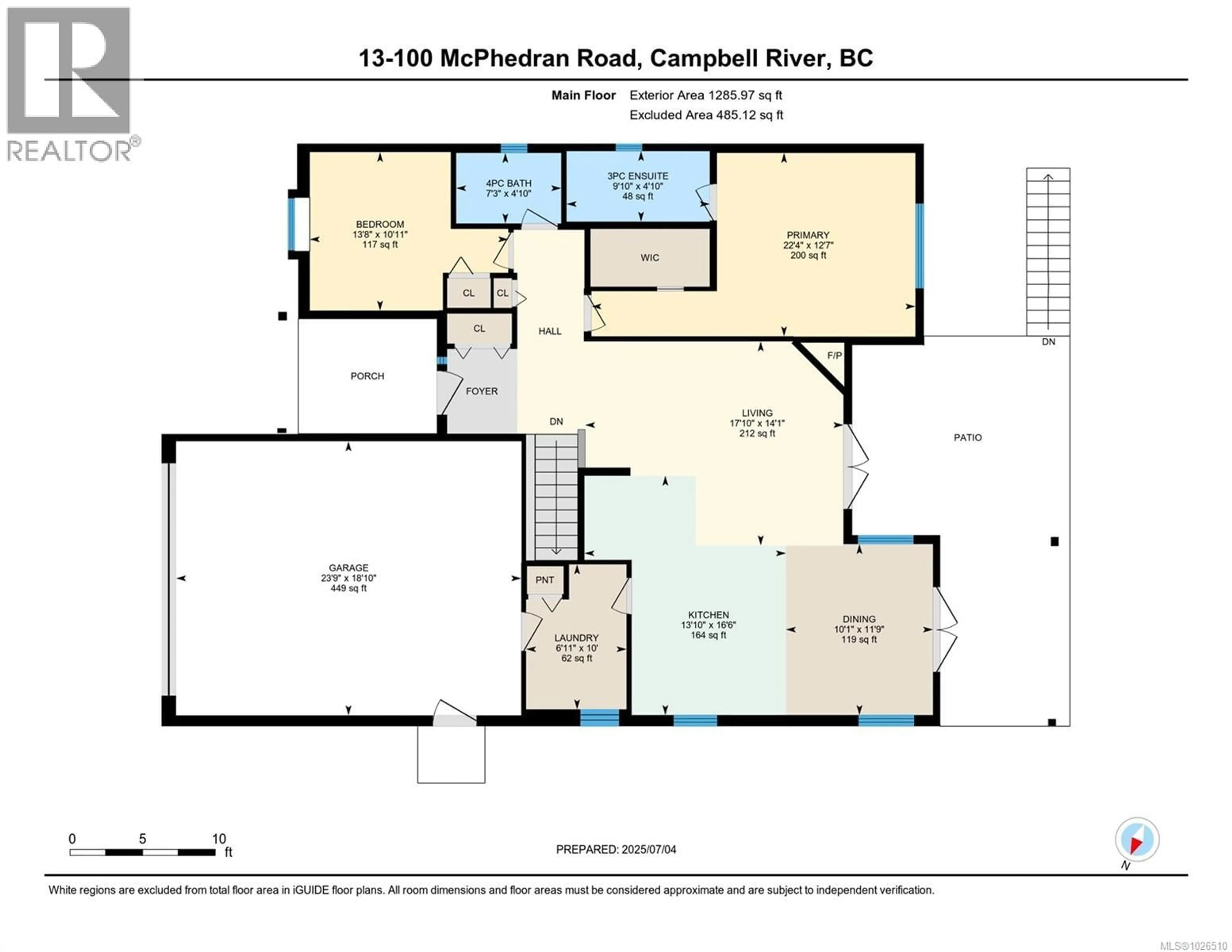 Floor plan for 13 - 100 MCPHEDRAN ROAD, Campbell River British Columbia V9W5P4