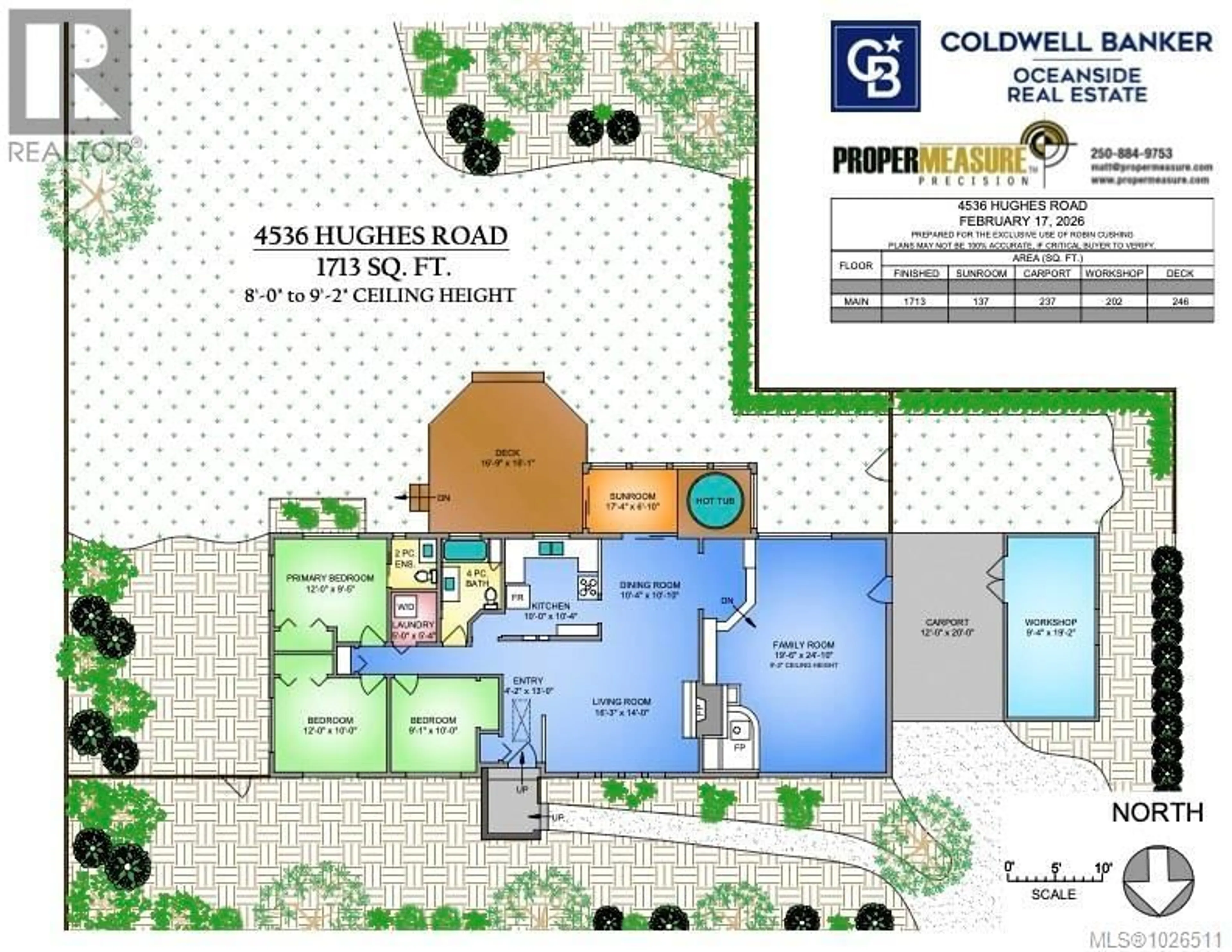 Floor plan for 4536 HUGHES ROAD, Saanich British Columbia V9E2B8