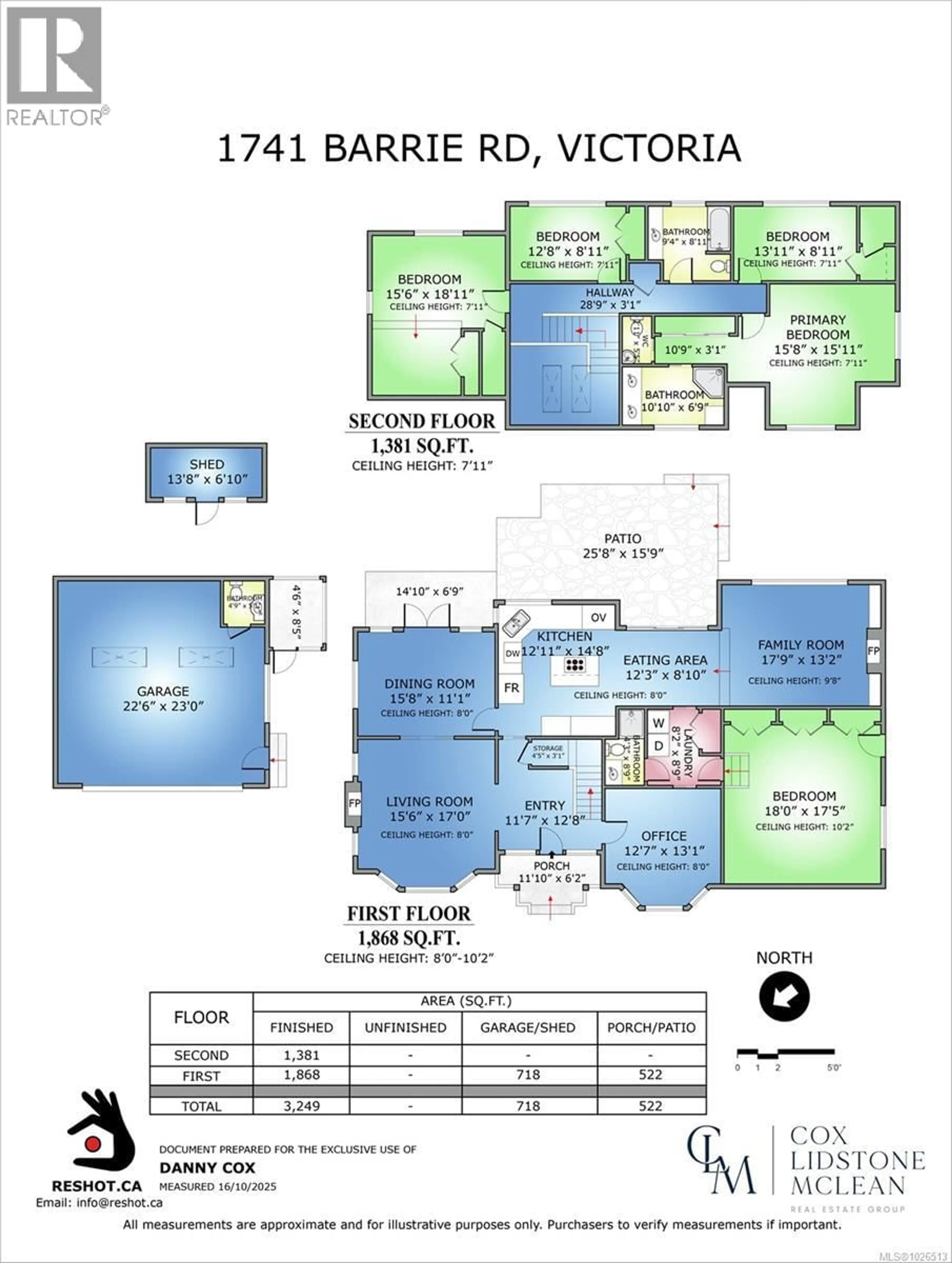 Floor plan for 1741 BARRIE ROAD, Saanich British Columbia V8N2W4