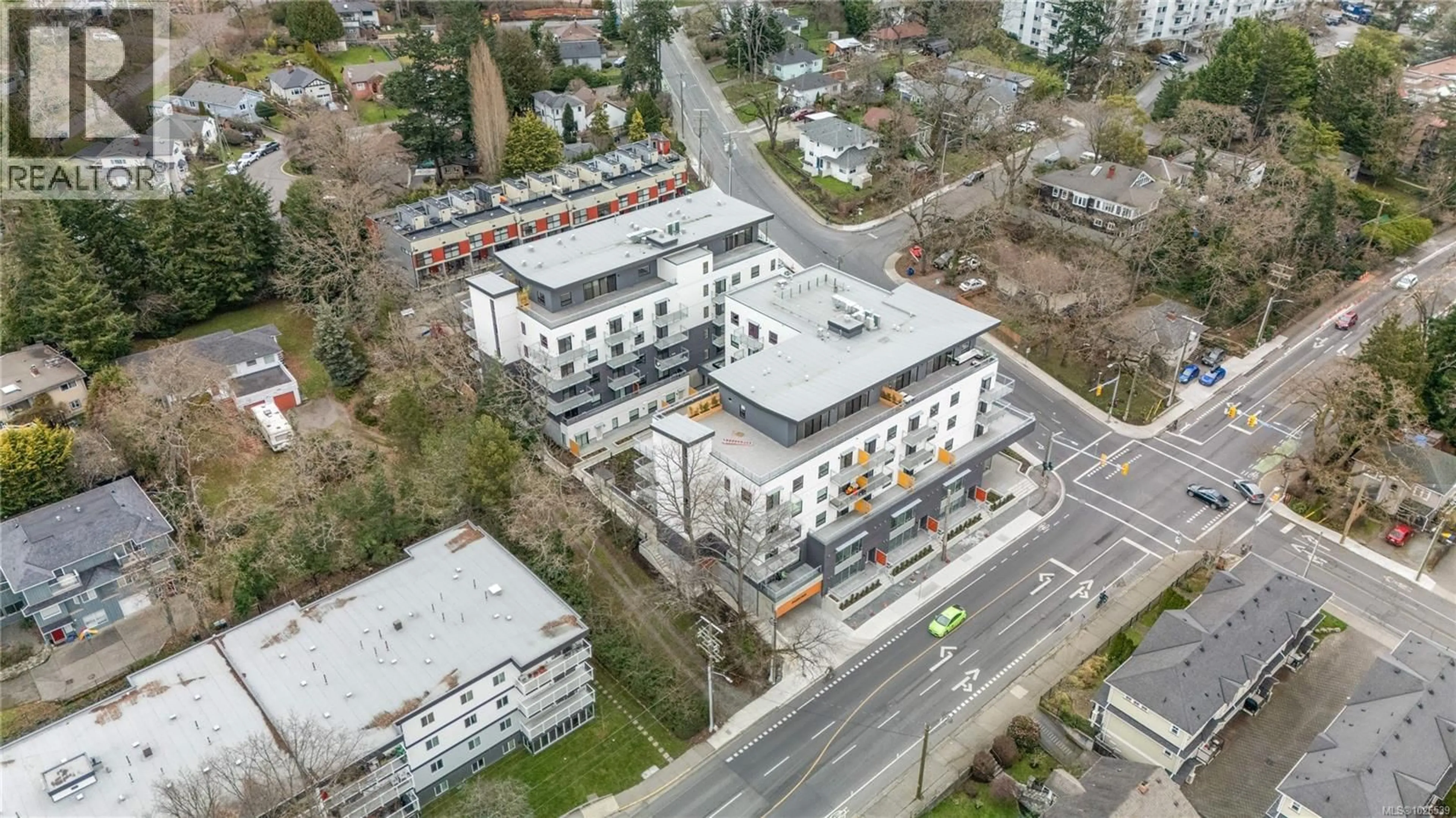 A pic from outside/outdoor area/front of a property/back of a property/a pic from drone, building for 307 - 610 LAMPSON STREET, Esquimalt British Columbia V9A0L4
