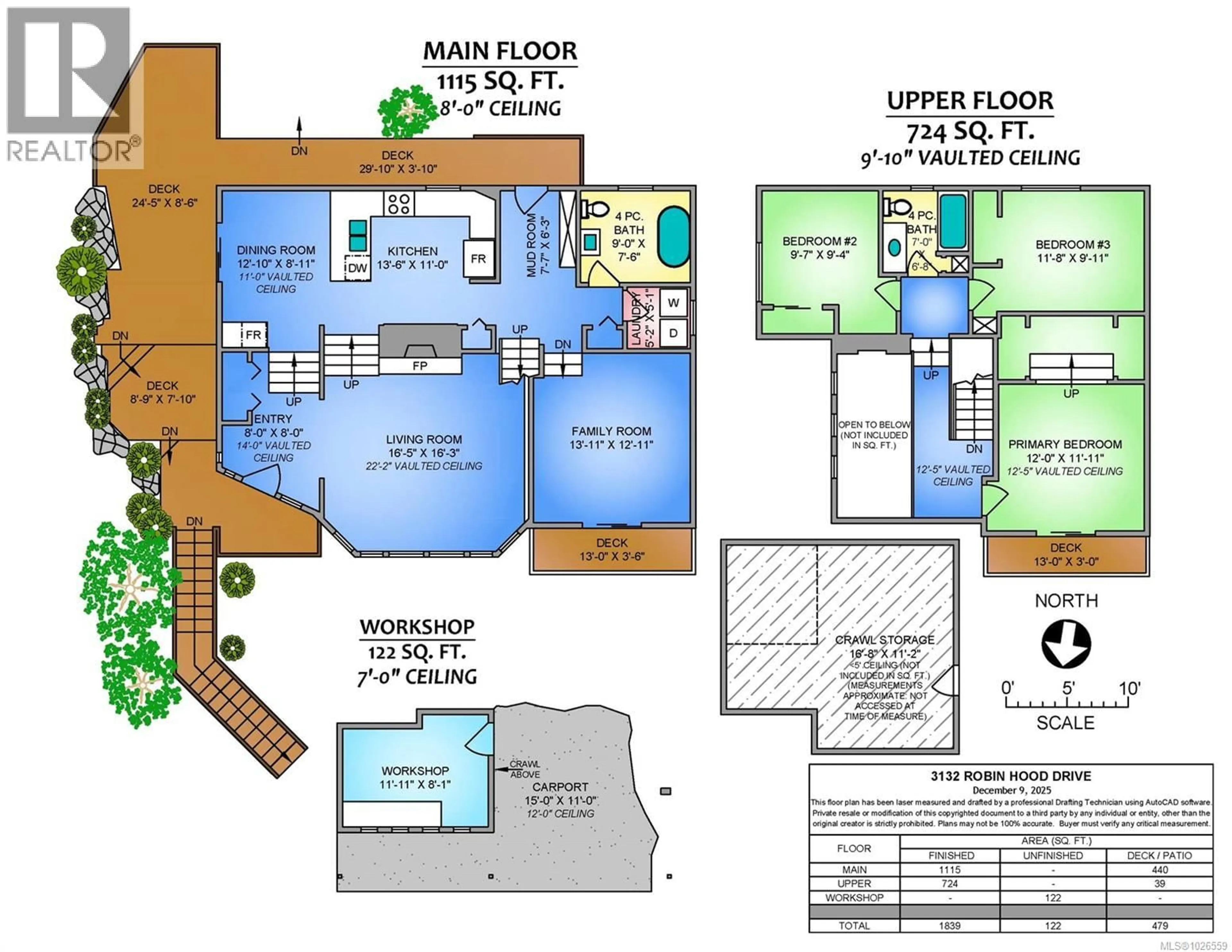 Floor plan for 3132 ROBIN HOOD DRIVE, Nanaimo British Columbia V9T1P1
