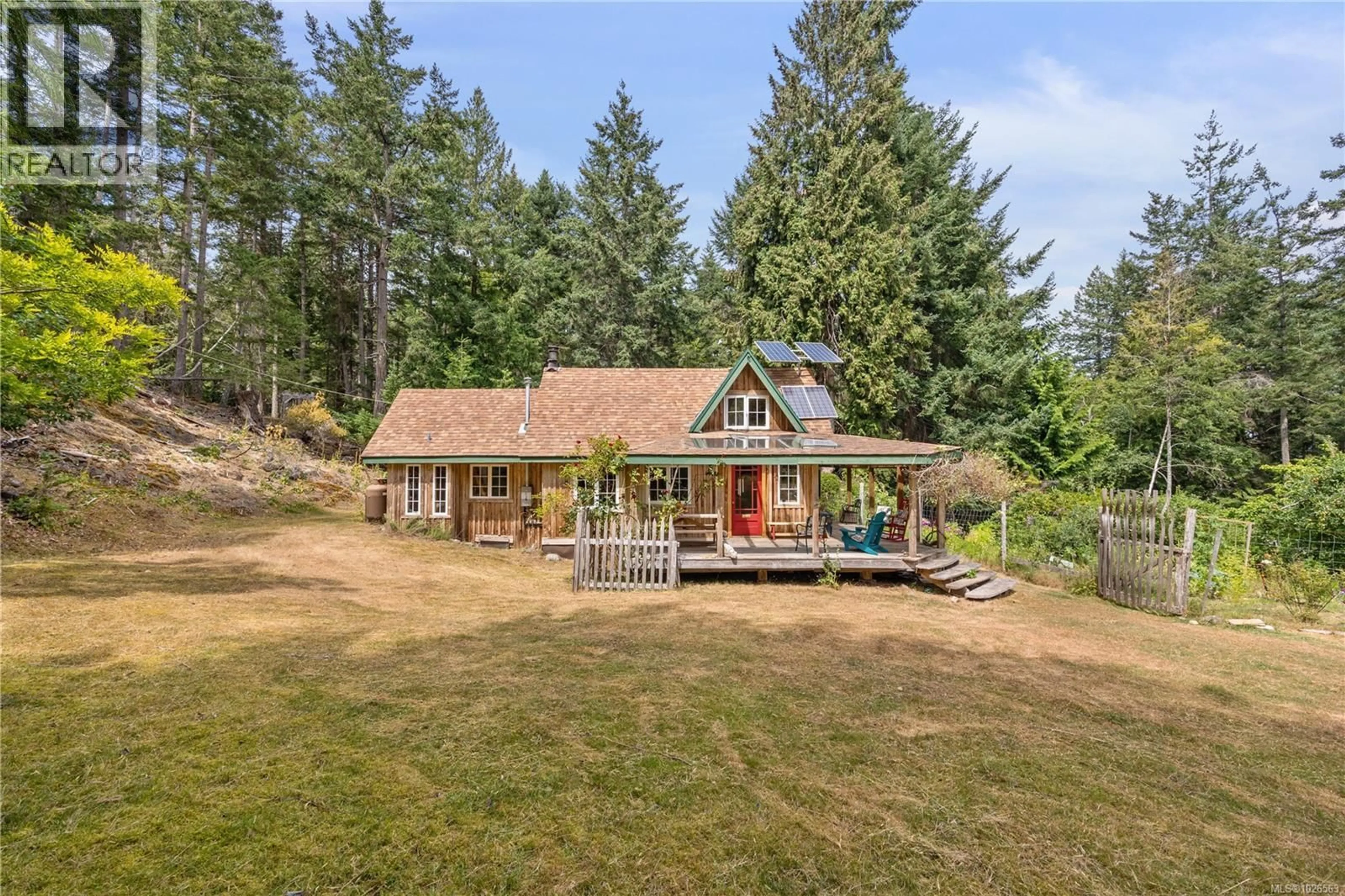 A pic from outside/outdoor area/front of a property/back of a property/a pic from drone, water/lake/river/ocean view for 10 WINDHAM ROAD, Lasqueti Island British Columbia V0R2J0