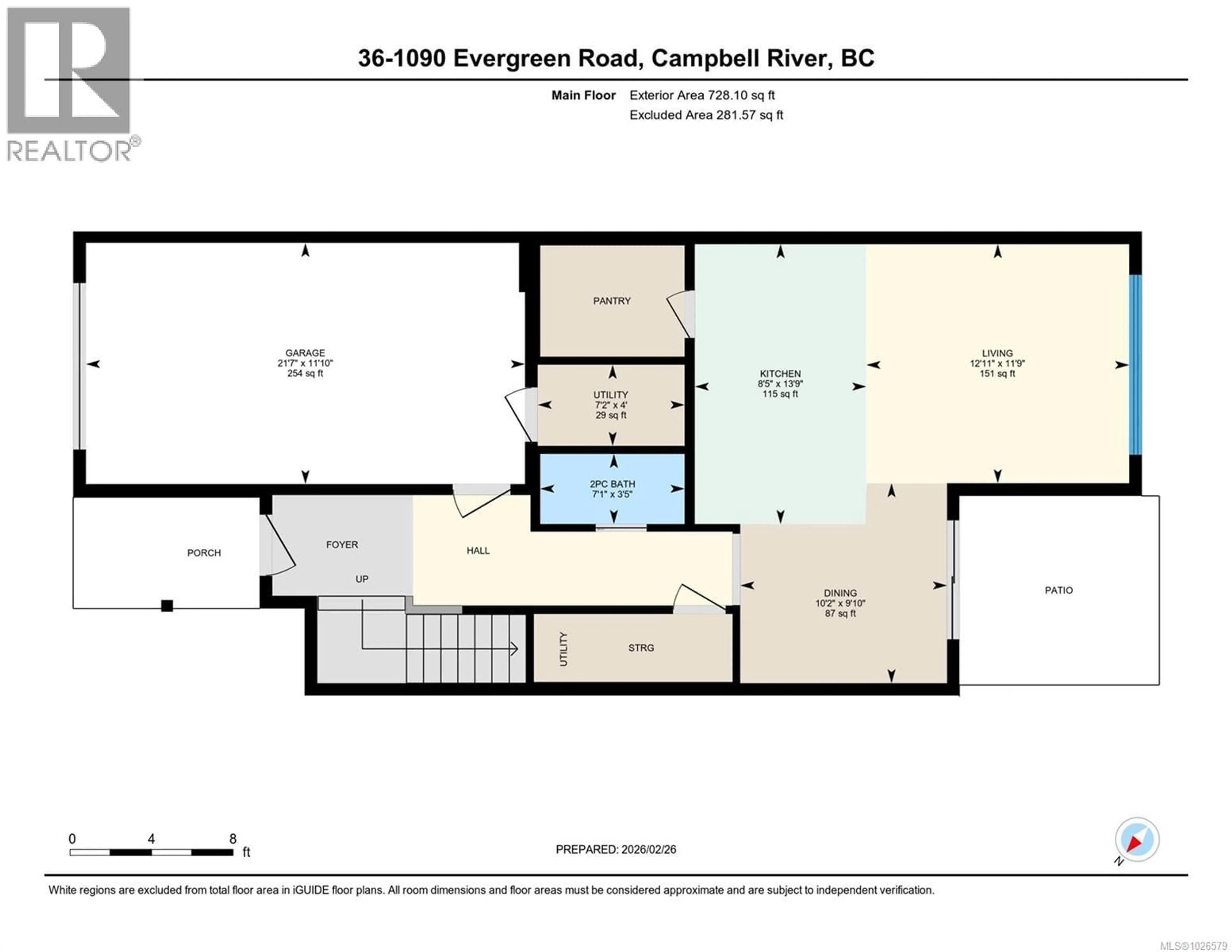 Floor plan for 36 - 1090 EVERGREEN ROAD, Campbell River British Columbia V9W3R9