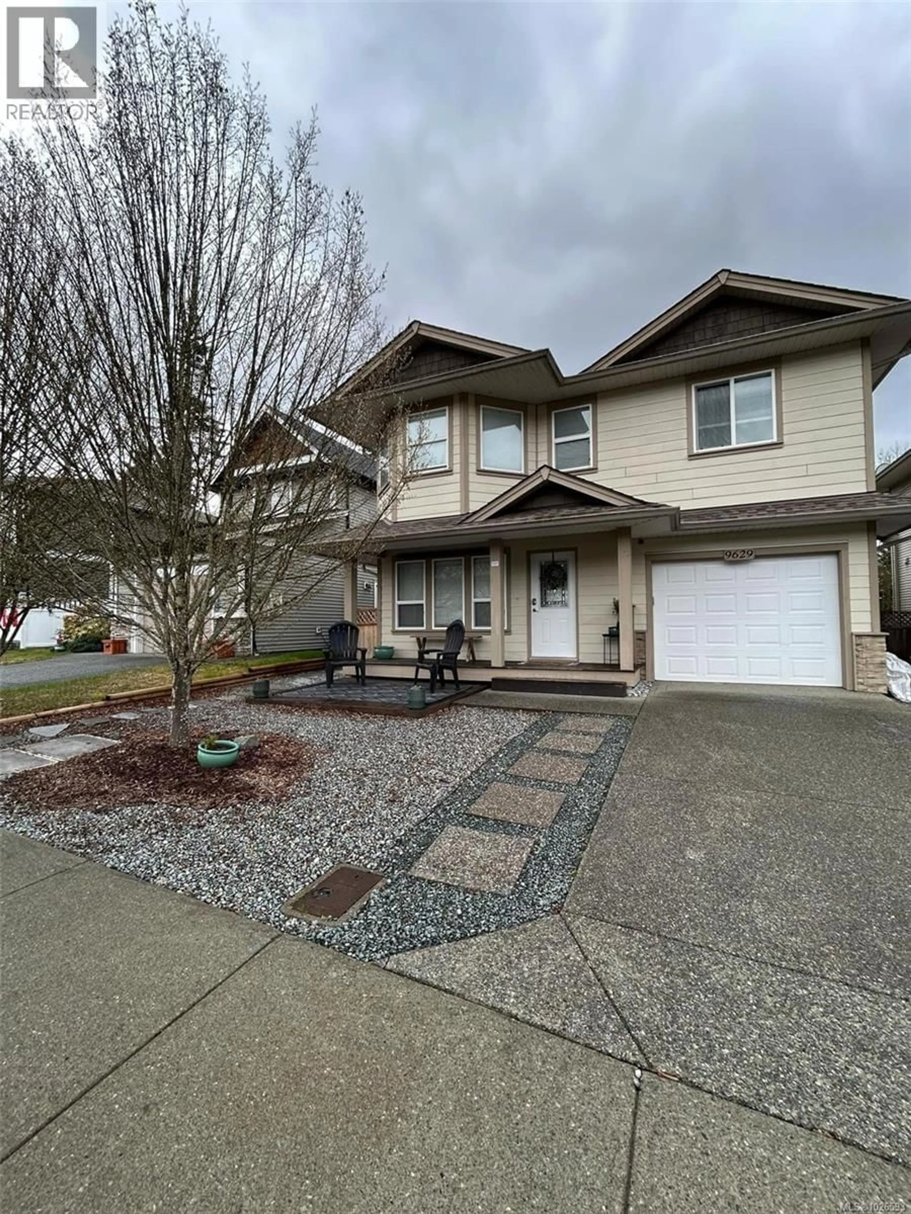 Home with vinyl exterior material, street for 9629 ASKEW CREEK DRIVE, Chemainus British Columbia V0R1K3