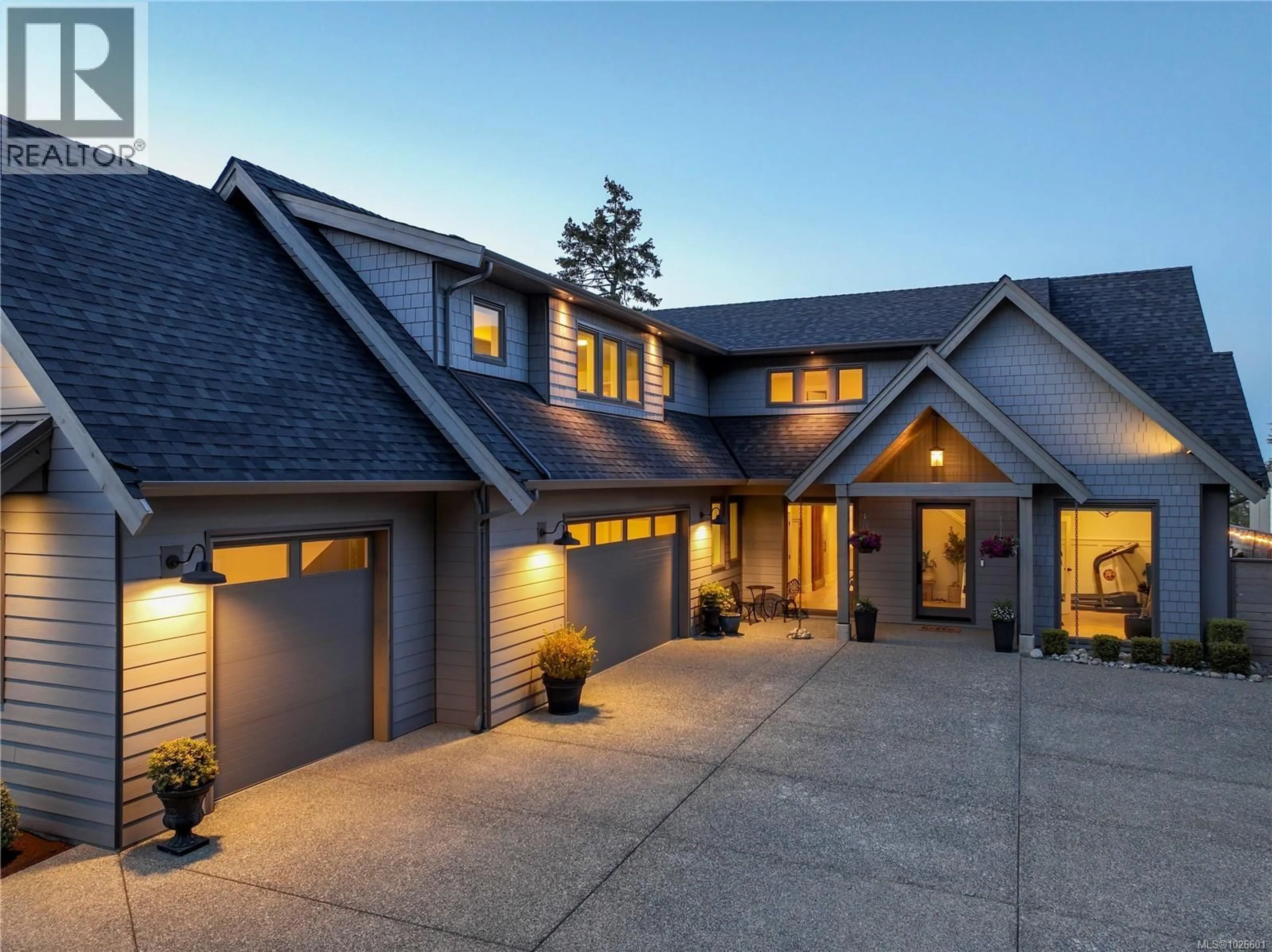 Home with brick exterior material, street for 7490 COPLEY RIDGE DRIVE, Lantzville British Columbia V0R2H0