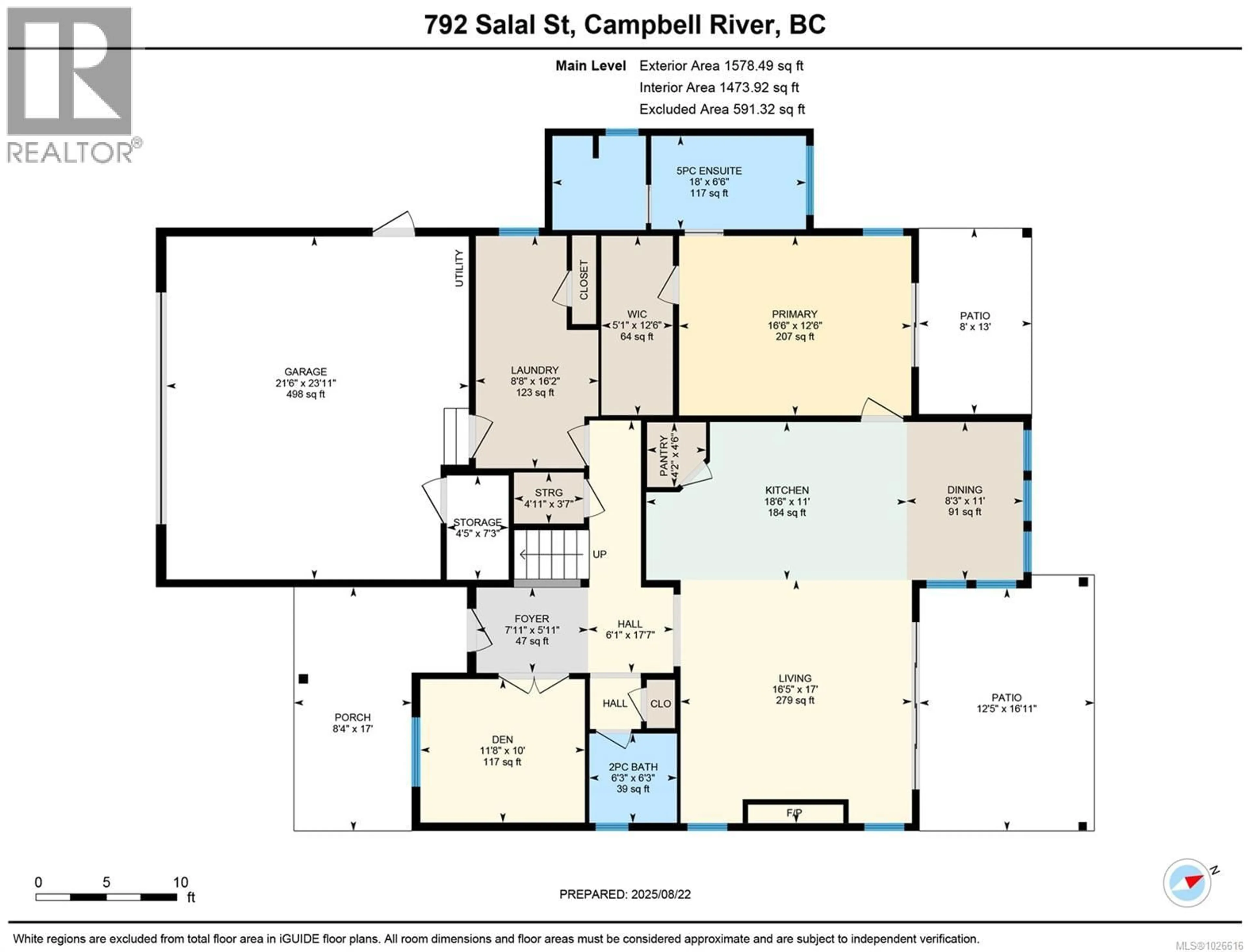 Floor plan for 792 SALAL STREET, Campbell River British Columbia V9H0E7