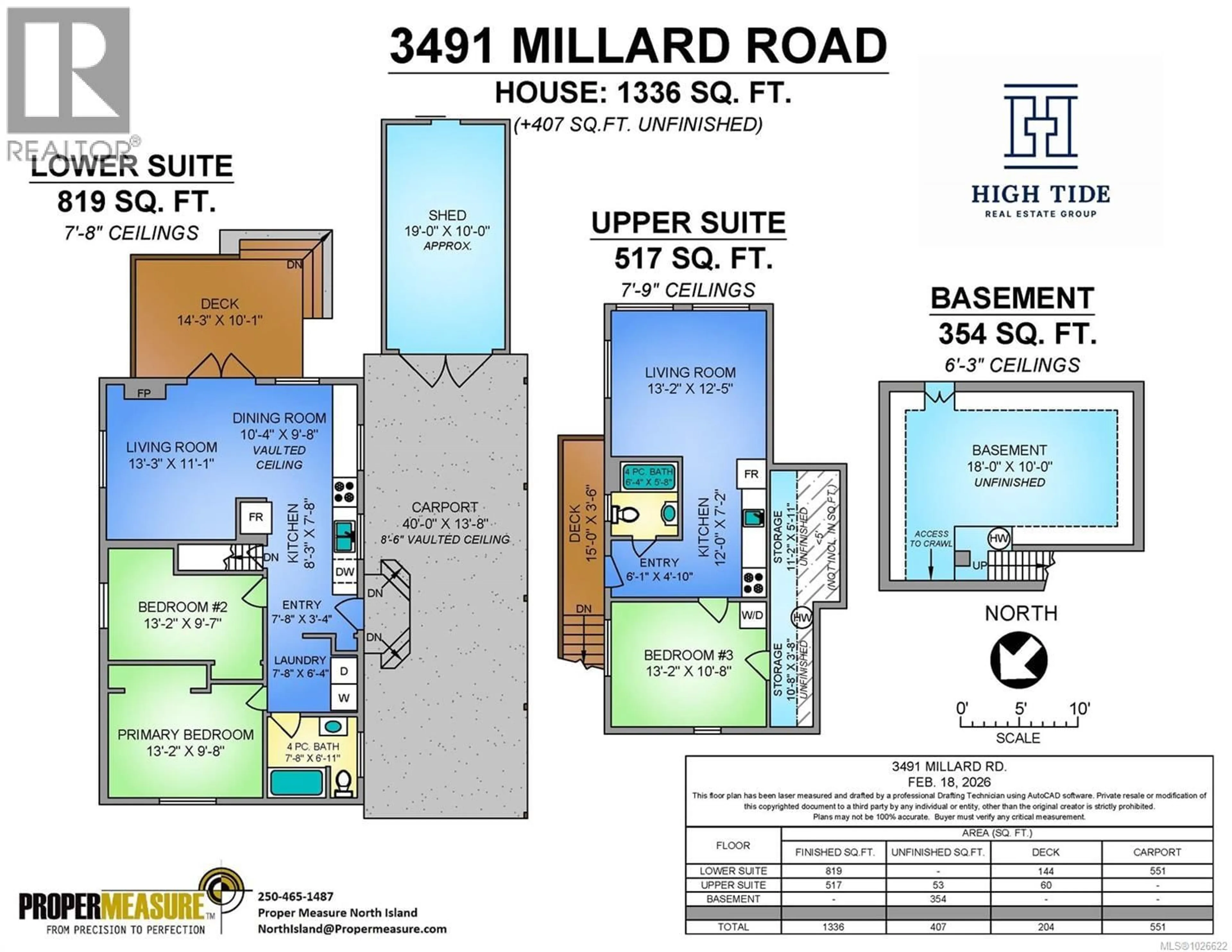 Floor plan for 3491 MILLARD ROAD, Courtenay British Columbia V9N9T9