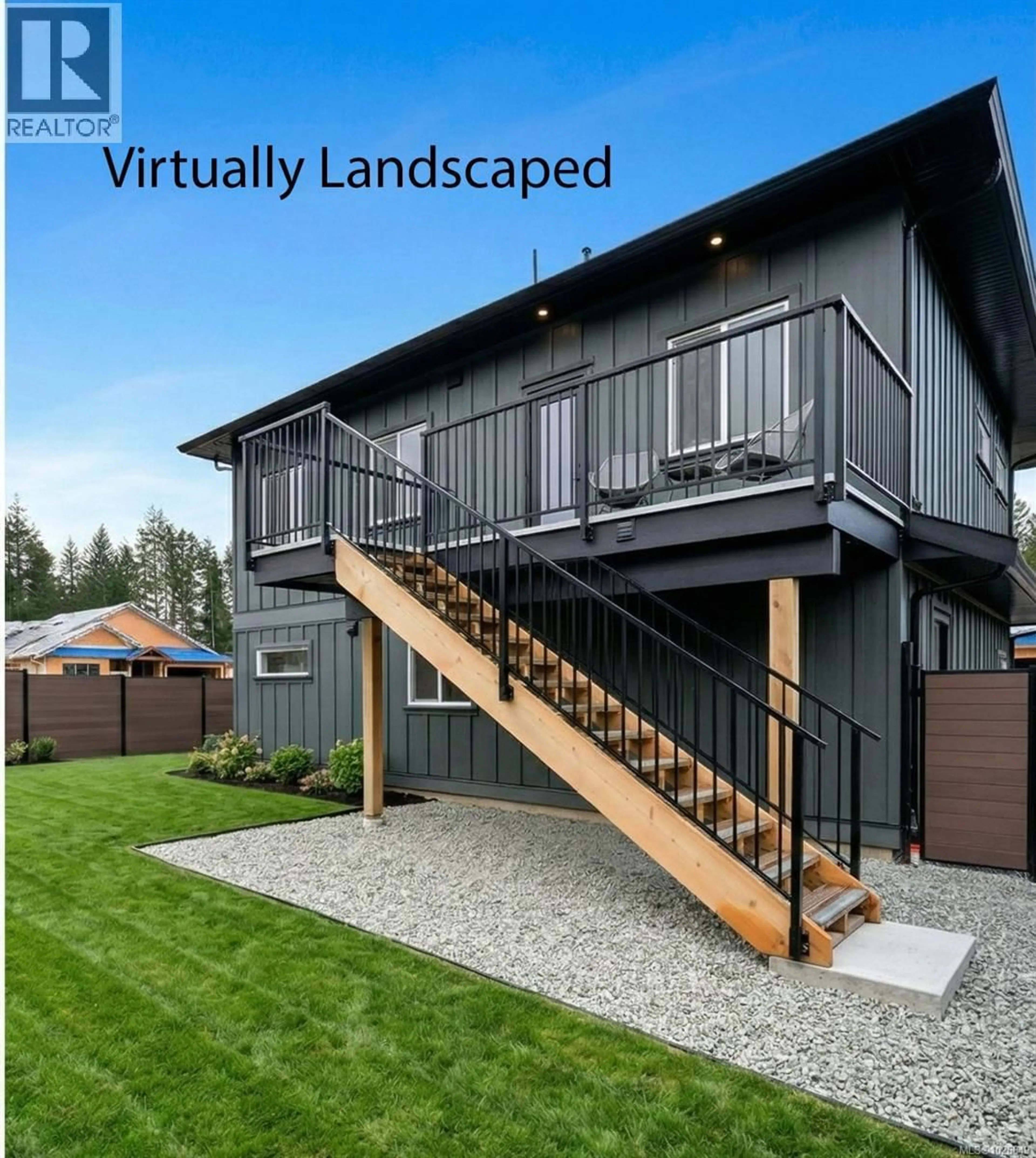 A pic from outside/outdoor area/front of a property/back of a property/a pic from drone, mountain view for 155 MAPLEWOOD RISE, Lake Cowichan British Columbia V0R2G0
