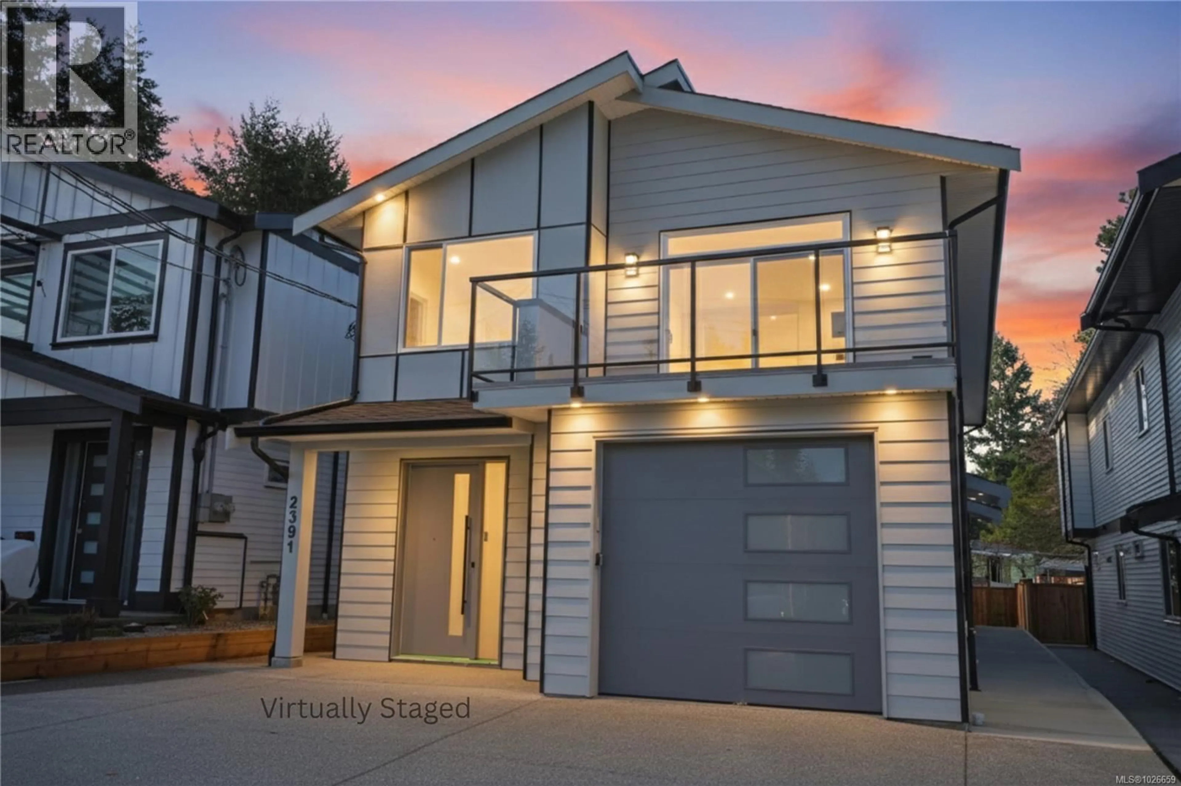 Home with vinyl exterior material, street for 2391 BARCLAY ROAD, Nanaimo British Columbia V9T3J8