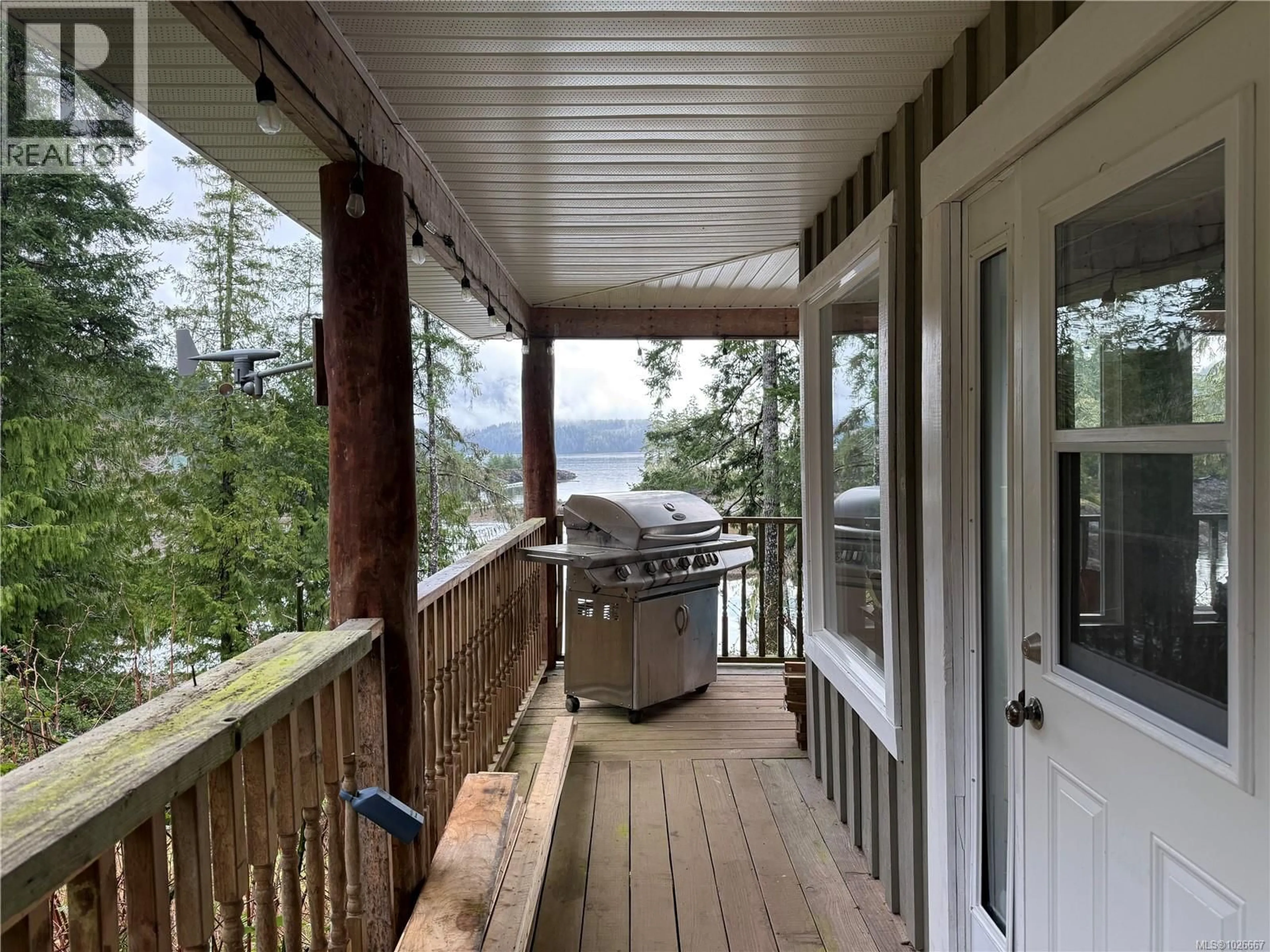 Patio, water/lake/river/ocean view for 435 QUATSINO ROAD, Quatsino British Columbia V0N2V0