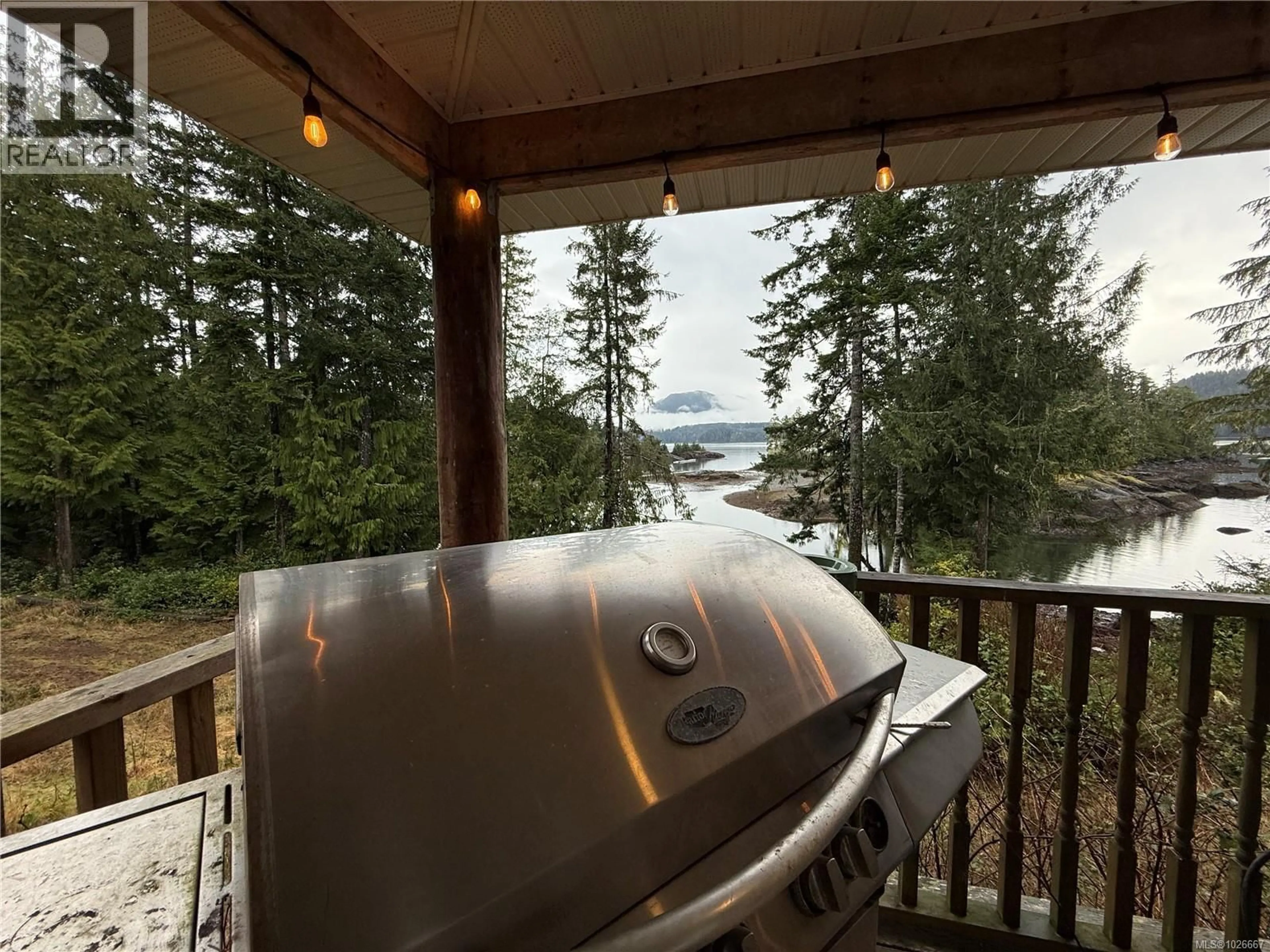 Patio, water/lake/river/ocean view for 435 QUATSINO ROAD, Quatsino British Columbia V0N2V0