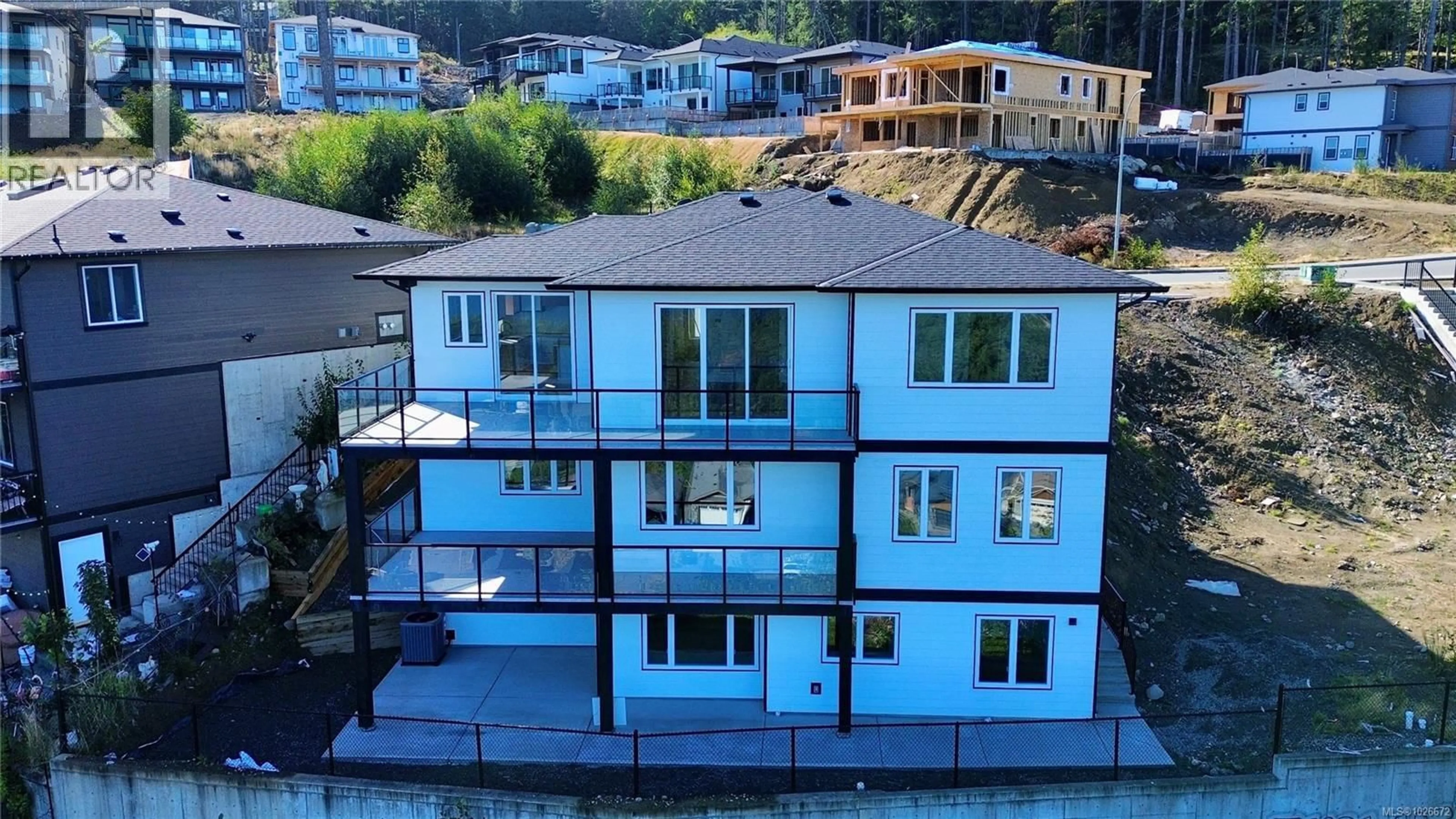 A pic from outside/outdoor area/front of a property/back of a property/a pic from drone, unknown for 114 ABALONE PLACE SOUTH, Nanaimo British Columbia V9T0L3