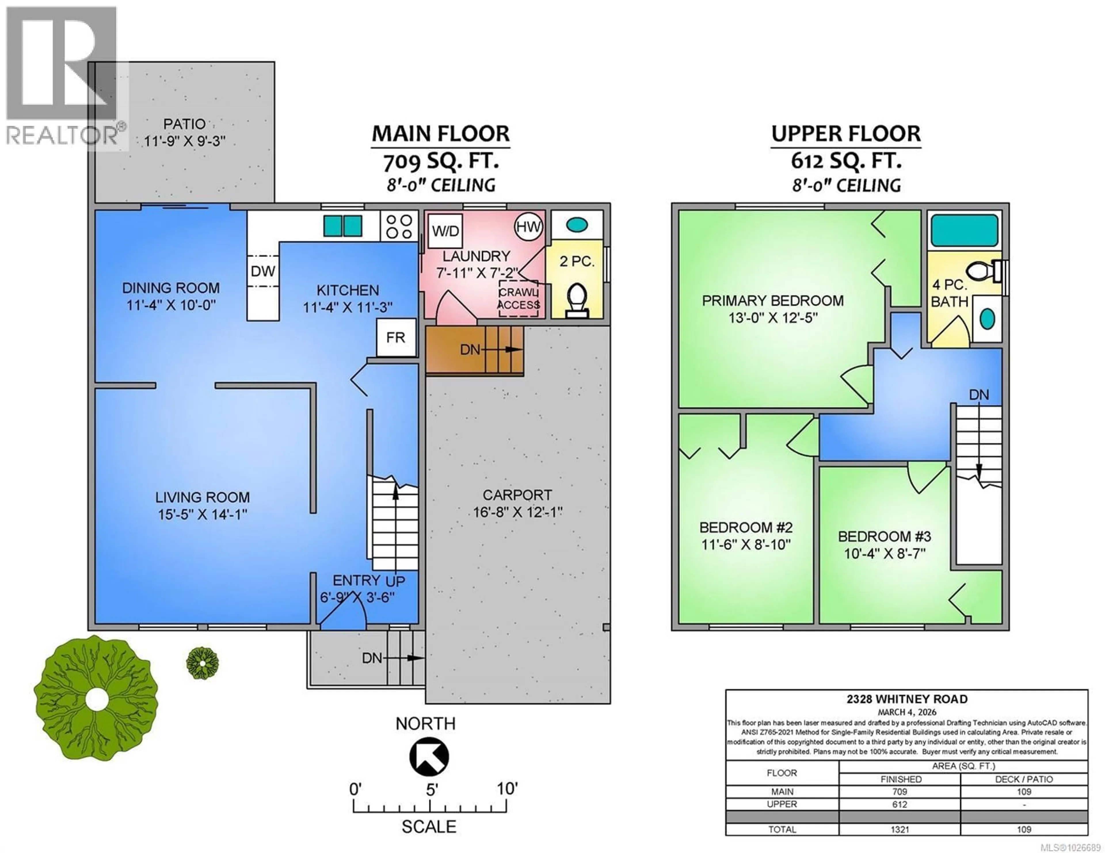 Floor plan for 2328 WHITNEY ROAD, Nanaimo British Columbia V9T3S9