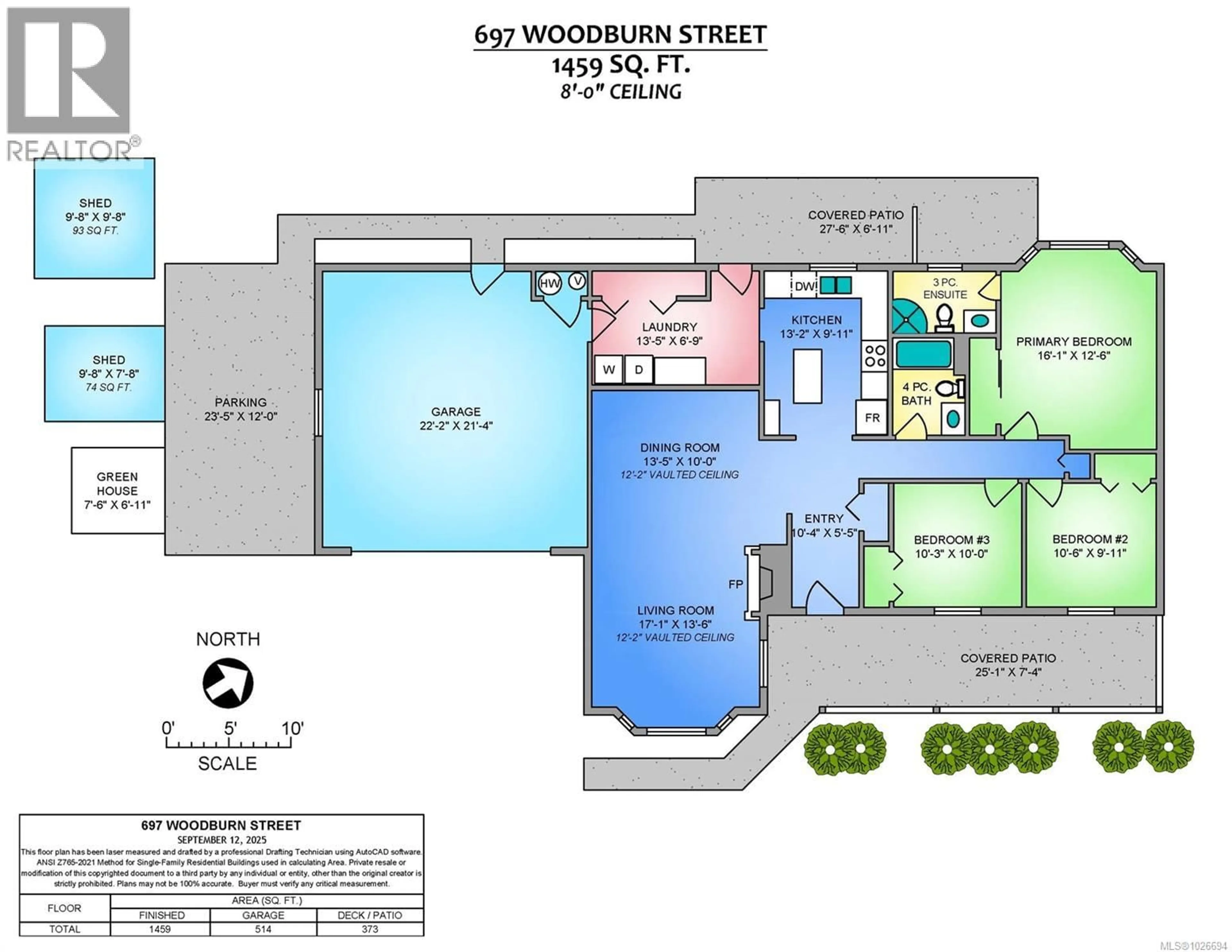 Floor plan for 697 WOODBURN STREET, Parksville British Columbia V9P2M1