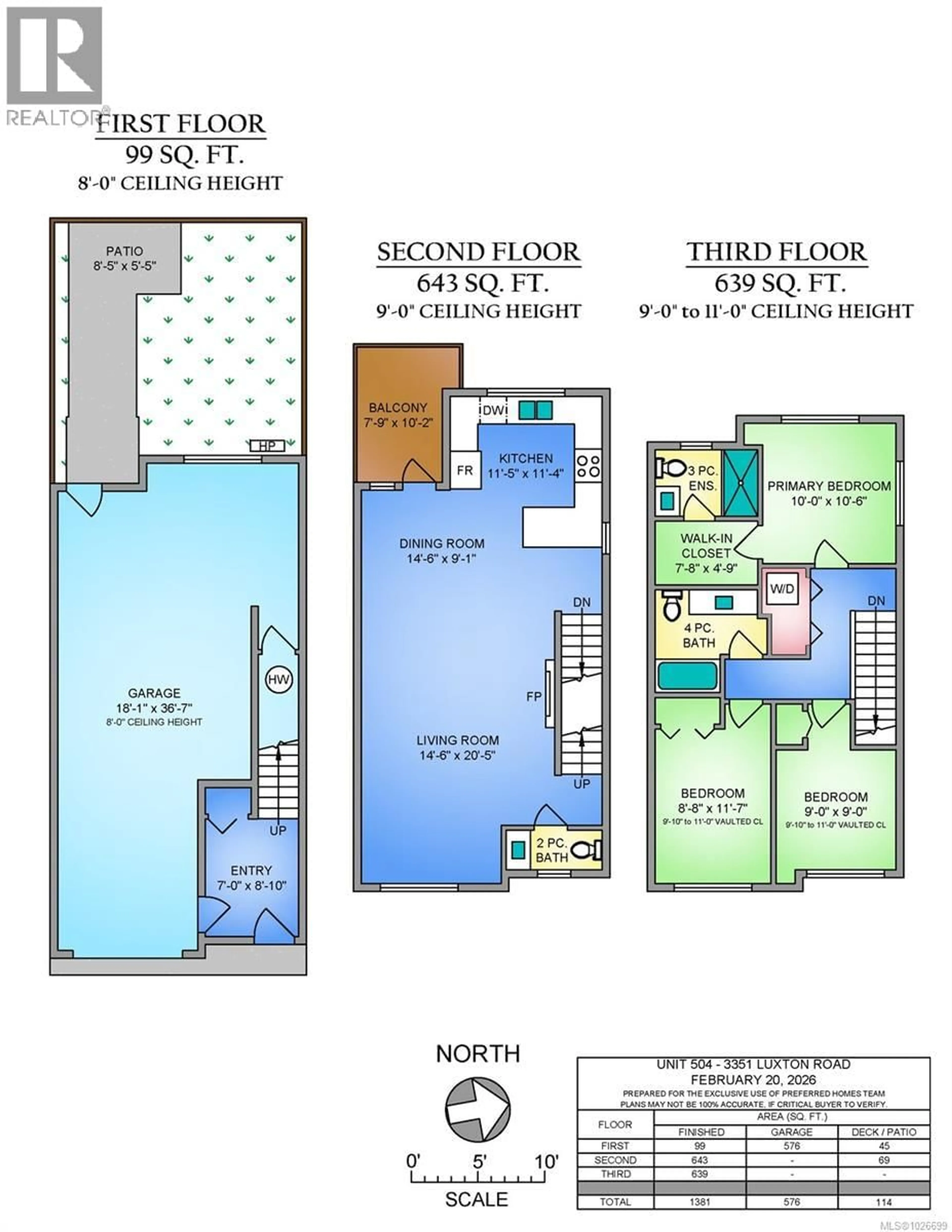Floor plan for 504 - 3351 LUXTON ROAD, Langford British Columbia V9C0P2