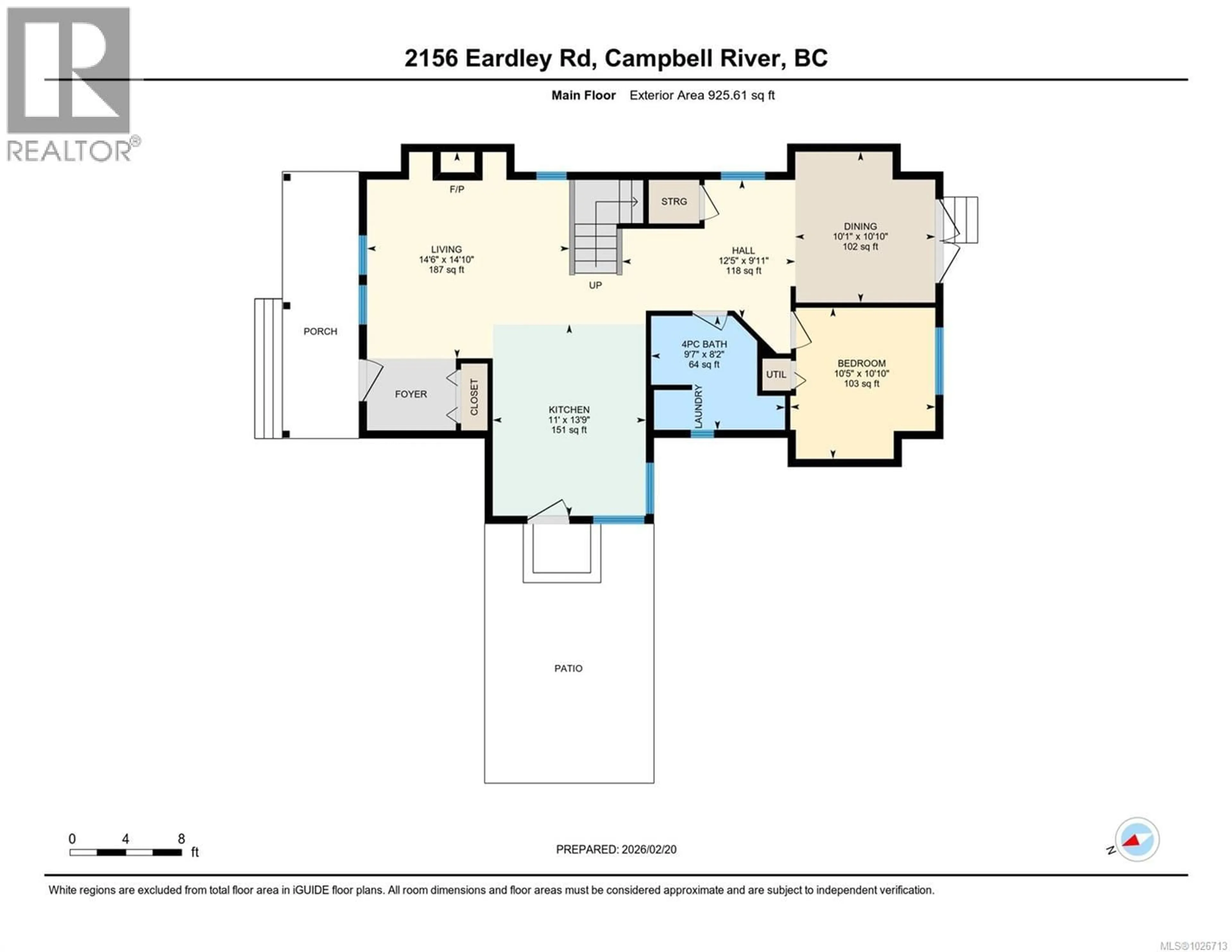 Floor plan for 2156 EARDLEY ROAD, Campbell River British Columbia V9W1L5