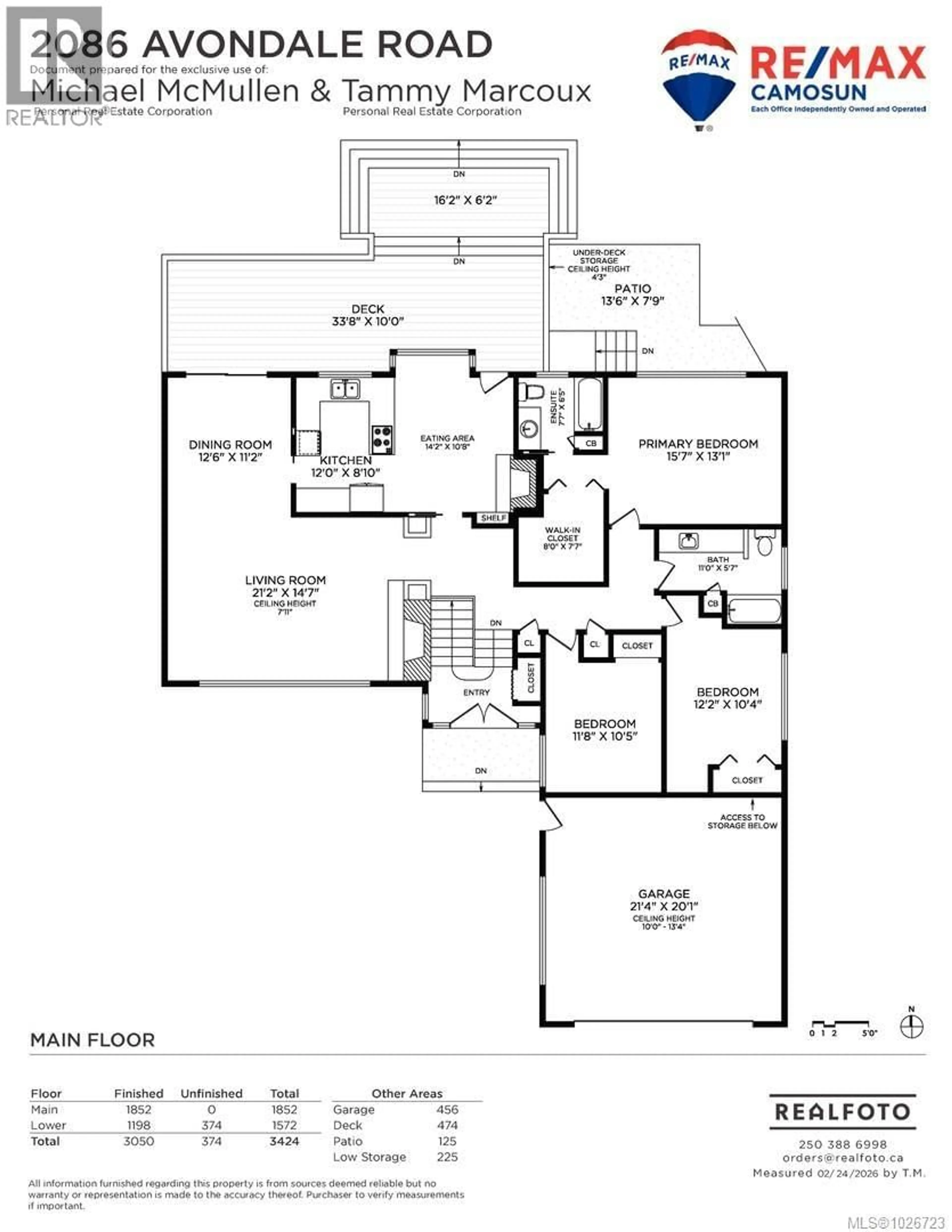 Floor plan for 2086 AVONDALE ROAD, Oak Bay British Columbia V8P1V4